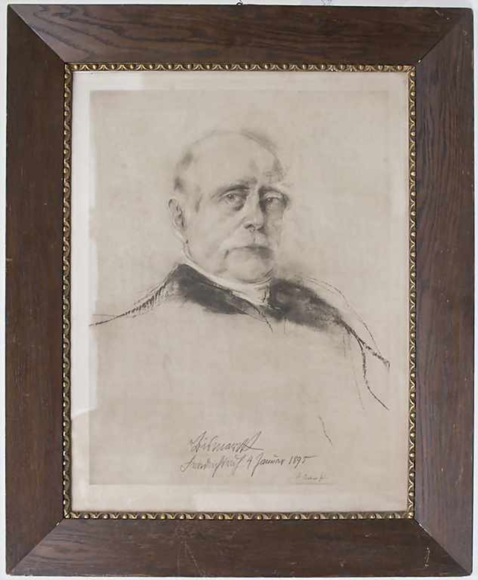 Porträt 'Otto von Bismarck' / A portrait 'Otto v. Bismarck'Technik: Lithografie auf Papier (nach