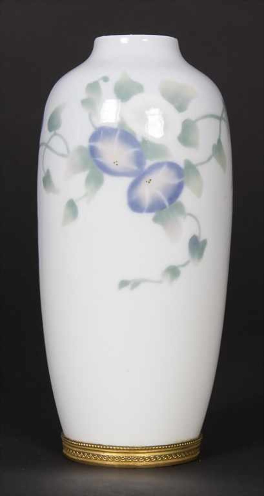 Jugendstil Vase mit Prunkwinde / An Art Nouveau vase with Morning Glory flowers, Metzler & - Image 3 of 7
