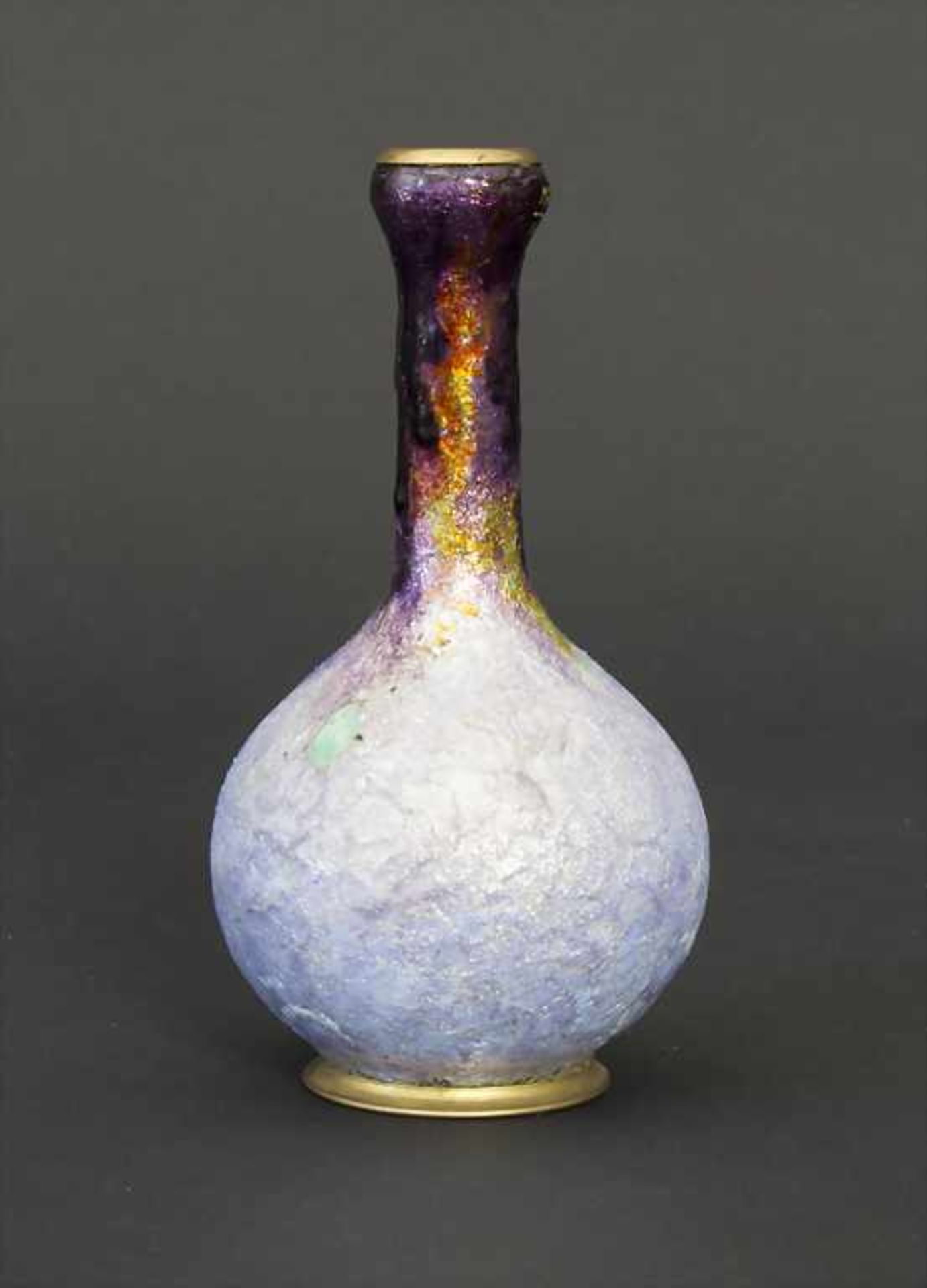 Jugendstil Emaille-Vase / An enamelled Art Nouveau vase, Minary, Limoges, um 1915Material: Kupfer,