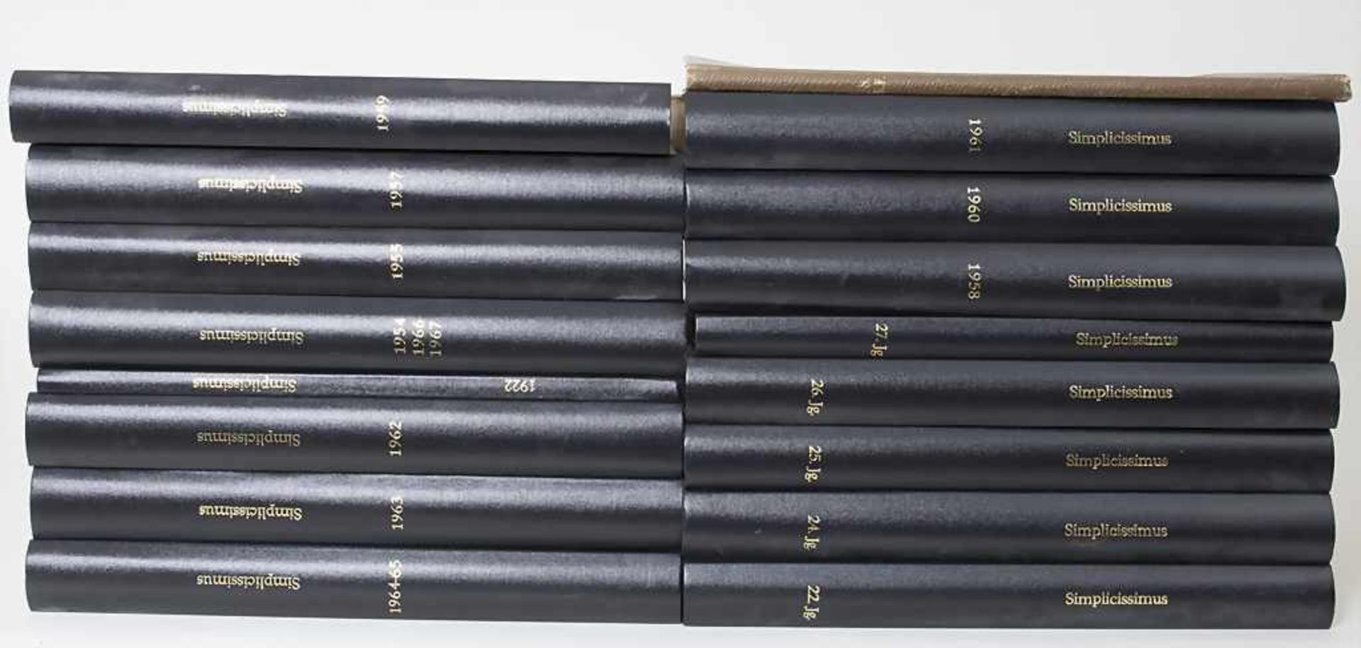 17 Sammelbände 'Simplicissimus' / 17 volumes of 'Simplicissimus', 1917-1965Bände mit dem 22. 24., - Image 3 of 3