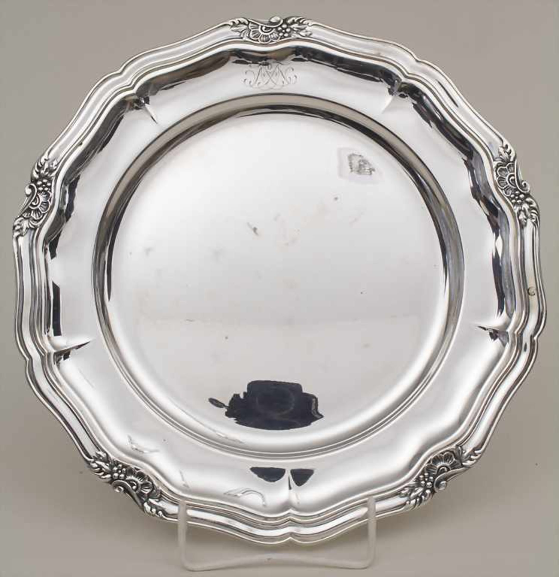 8 Platzteller / 8 silver underplates, Carl M. Cohr, Fredericia, Dänemark / Denmark, 1936Material: - Image 7 of 25