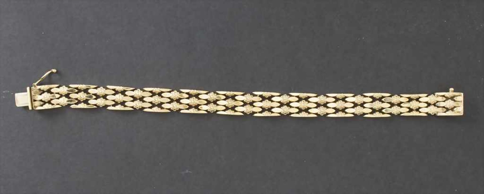 Damen Gliederarmband in Gold / A ladies bracelet in goldMaterial: Gelbgold 585/000 14 Kt gepunzt,