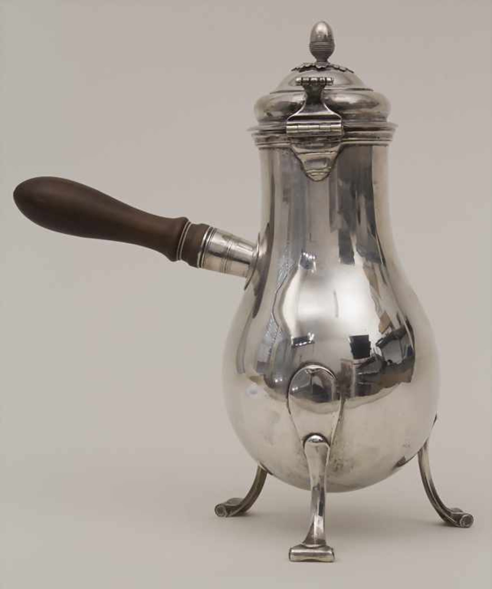Große Kaffekanne / A large silver coffee pot, Jean Stahl, Straßburg / Strasbourg, um 1790Material: - Image 3 of 10