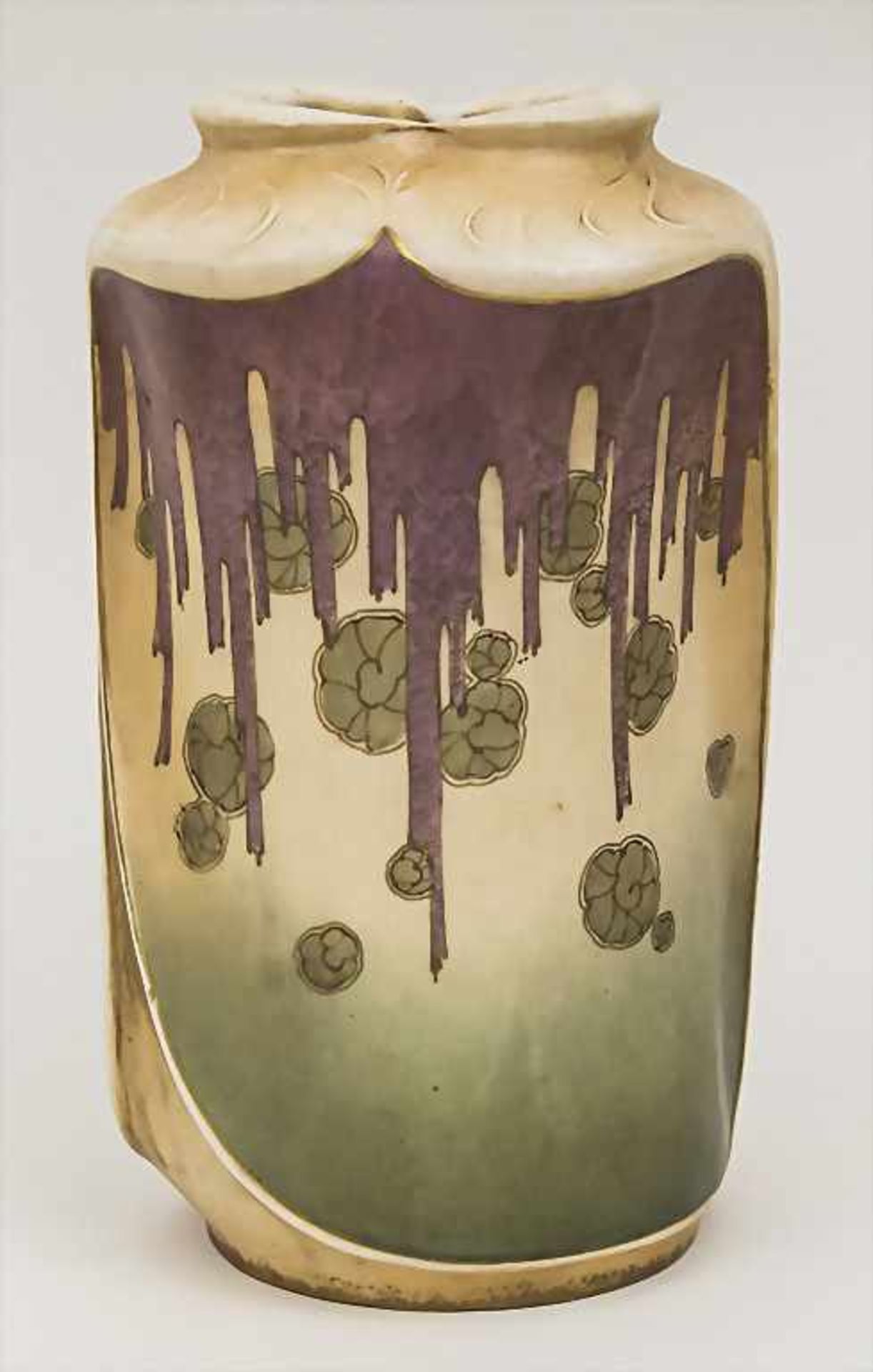 Jugendstil Vase / An Art Nouveau Vase, Amphora-Werk Riessner, Stellmacher & Kessel, Turn bei Teplitz - Bild 2 aus 4