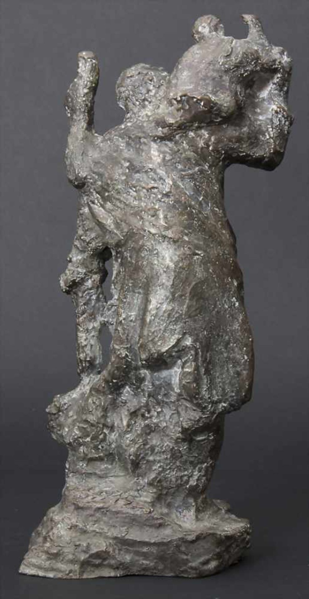 Heiliger Christophorus, Dietz Elmar, 1902-1996Material: expressive Darstellung aus Bronze, hellbraun - Image 3 of 7