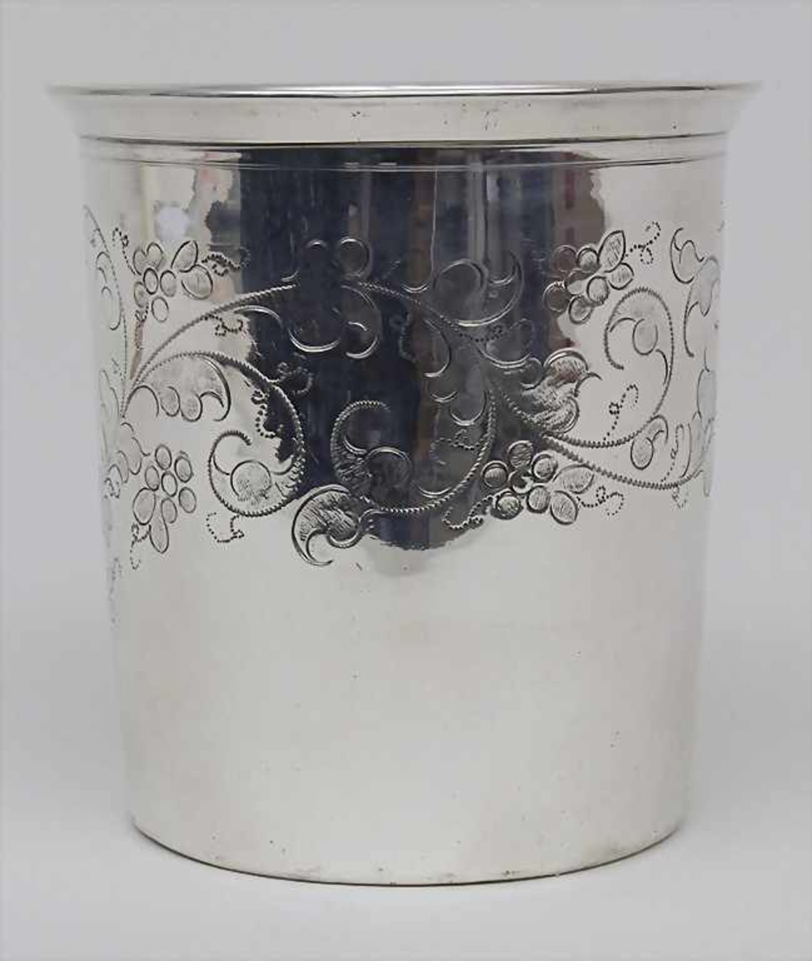 Becher / A silver beaker, César Tonnelier, Paris, um 1850Material: Silber 950, umlaufend schöne - Bild 2 aus 9