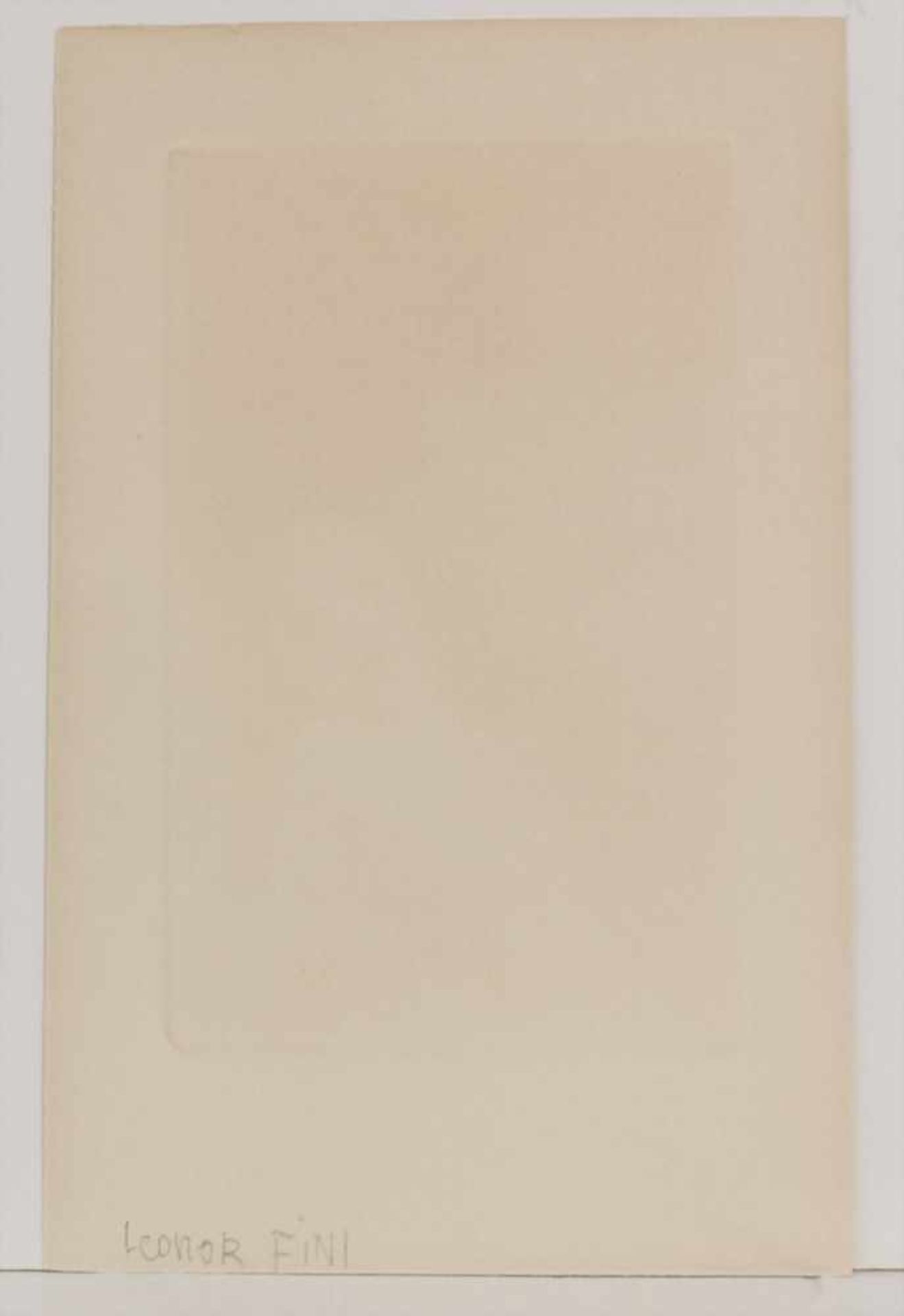 Leonor Fini (1907-1996), 'Weiblicher Halbakt' / 'A female semi-nude'Technik: Radierung auf Papier, - Bild 4 aus 4