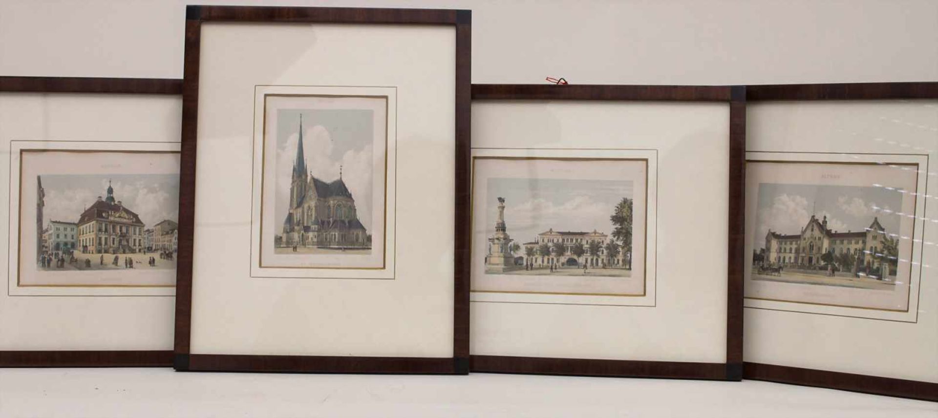 Konvolut 4 historische Ansichten Hamburgs 'Altona' / A set of 4 historic views of Hamburg 'Altona'