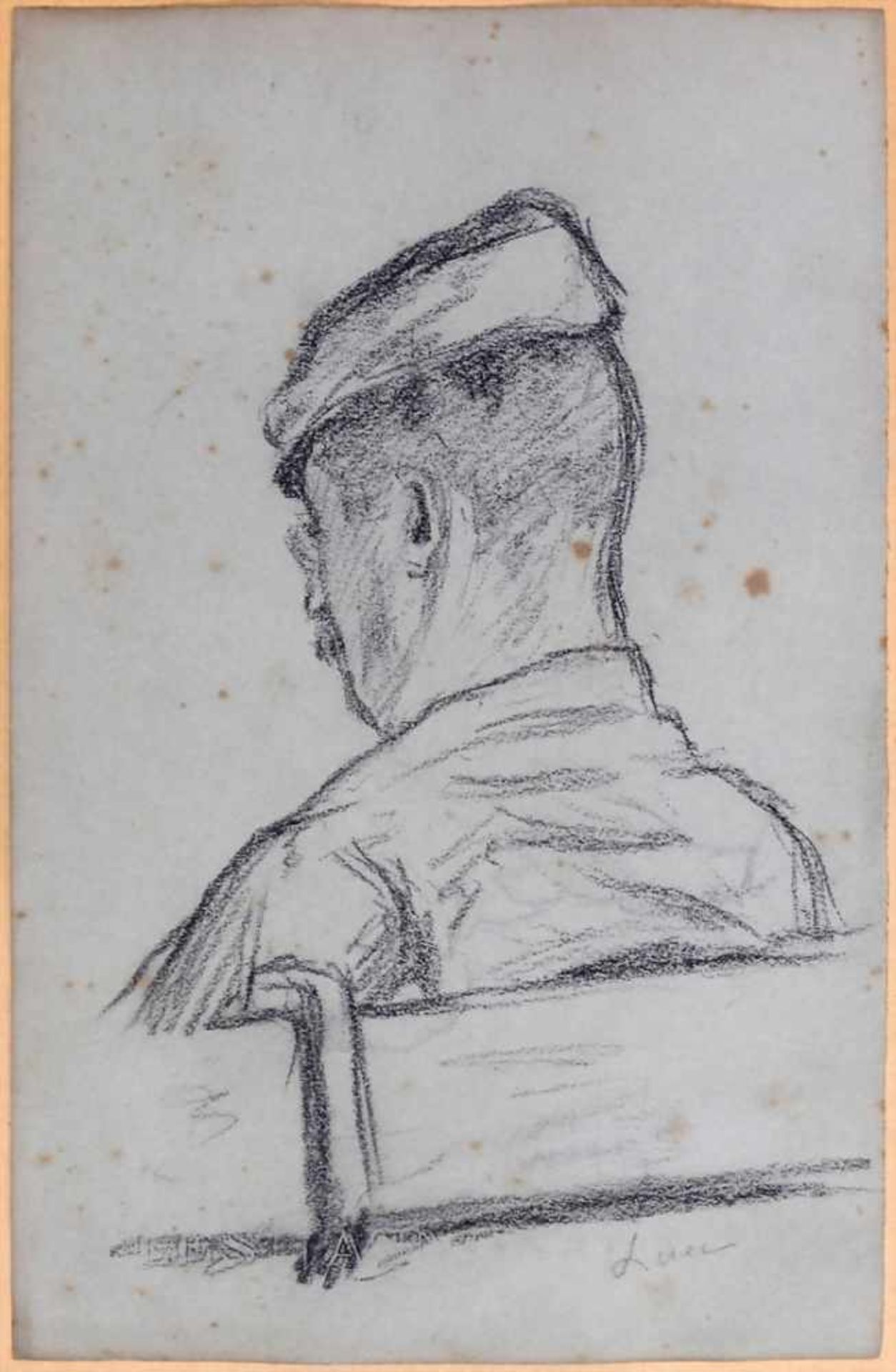 Maximilian Luce (1858-1941), 'Herrenporträt' / 'A gentleman's portrait'Technik: Kreide auf Papier (