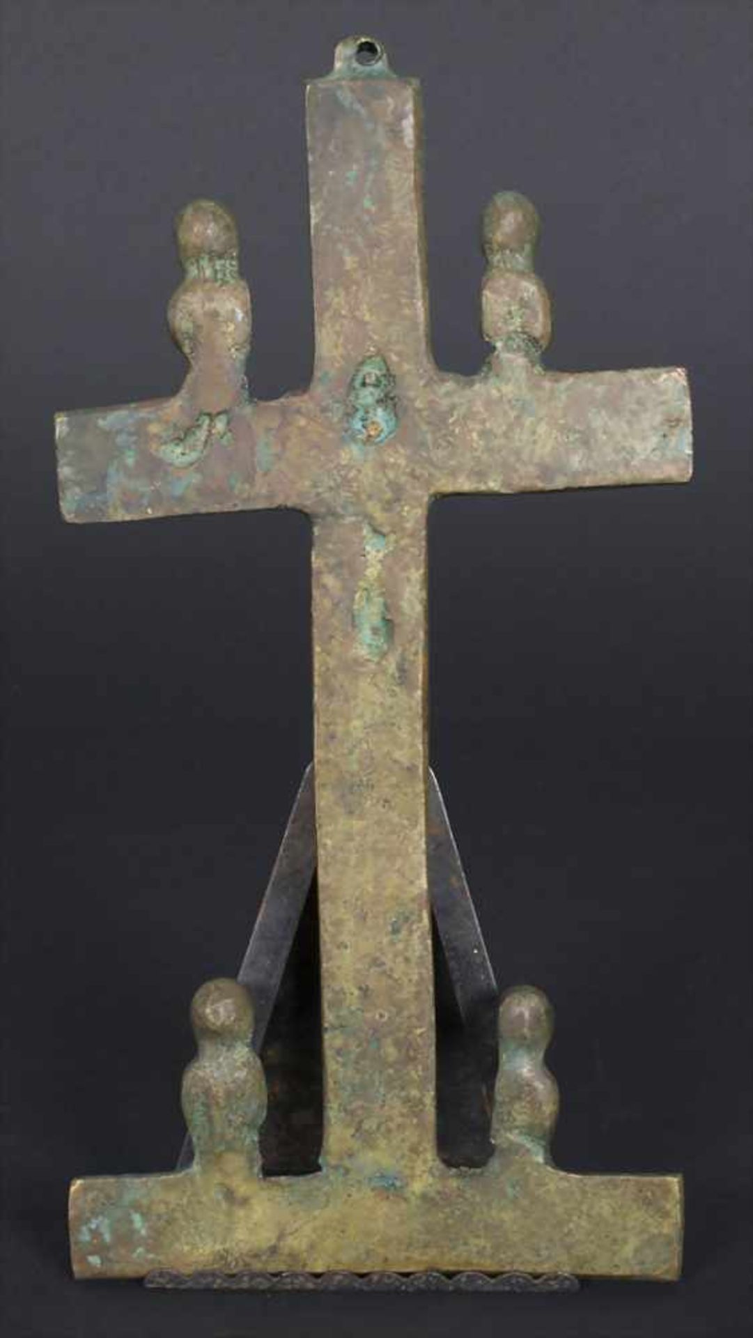 Kreuz, Bakongo, Kongo/Angola, Region-Luangoküste, wohl 20.Jh.Material: Messingguss, mit schöner - Image 2 of 3