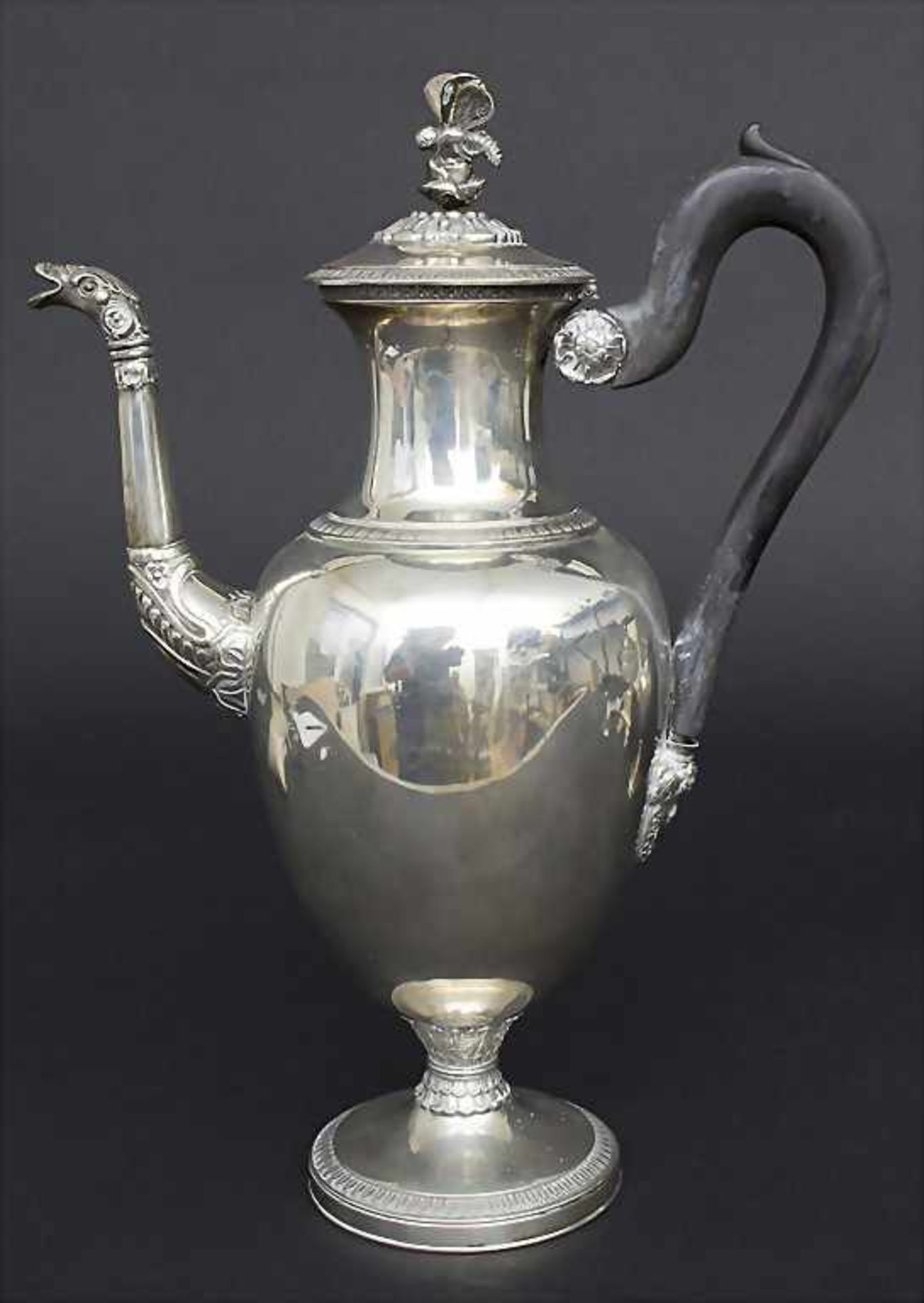 Empire Kaffeekern / An Empire silver coffee set, Belgien, um 1820Material: Silber 800, - Image 20 of 20