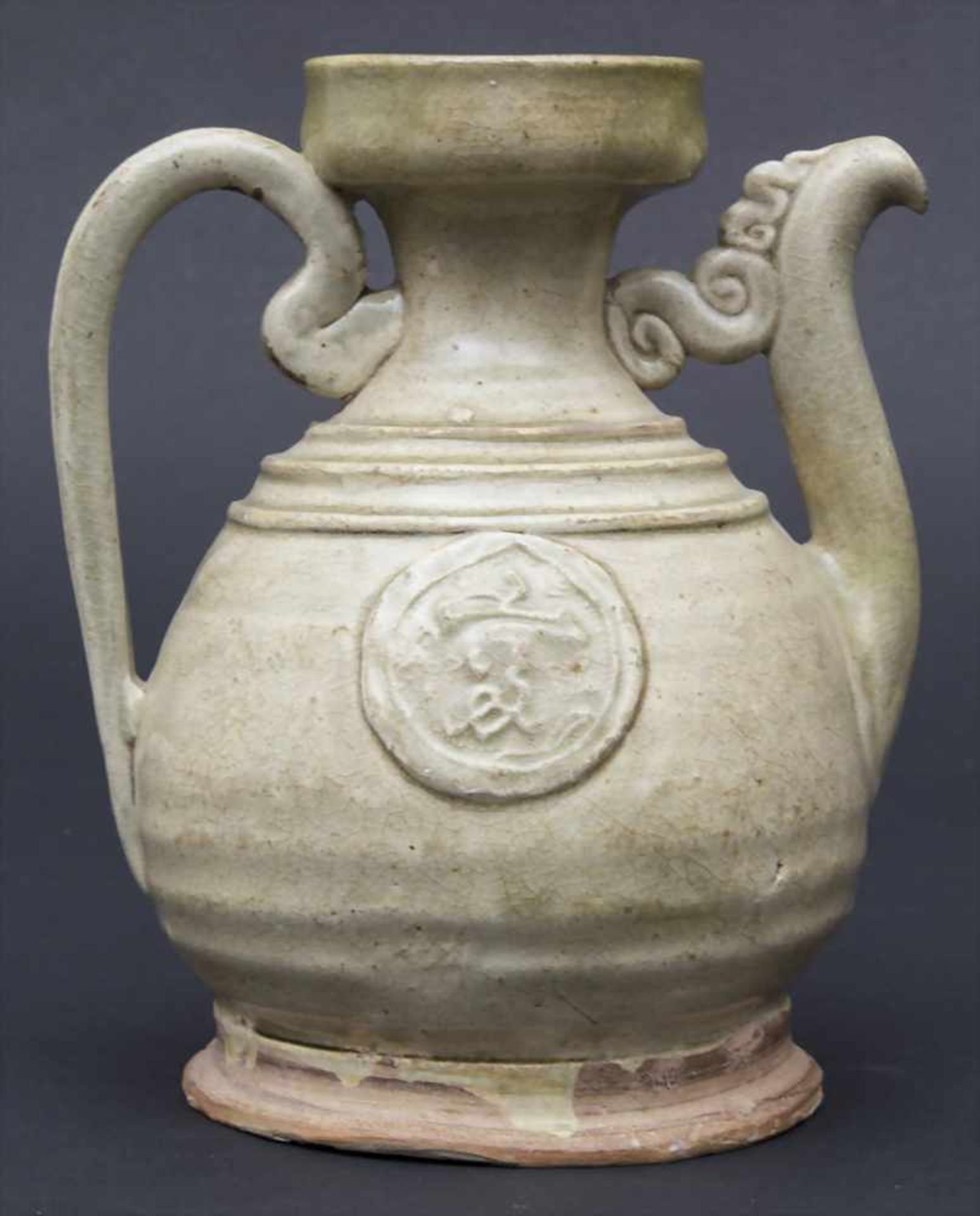 Kännchen, China, wohl Song-Dynastie 960-1279Material: Keramik, mit grünlich durchscheinender - Image 3 of 8