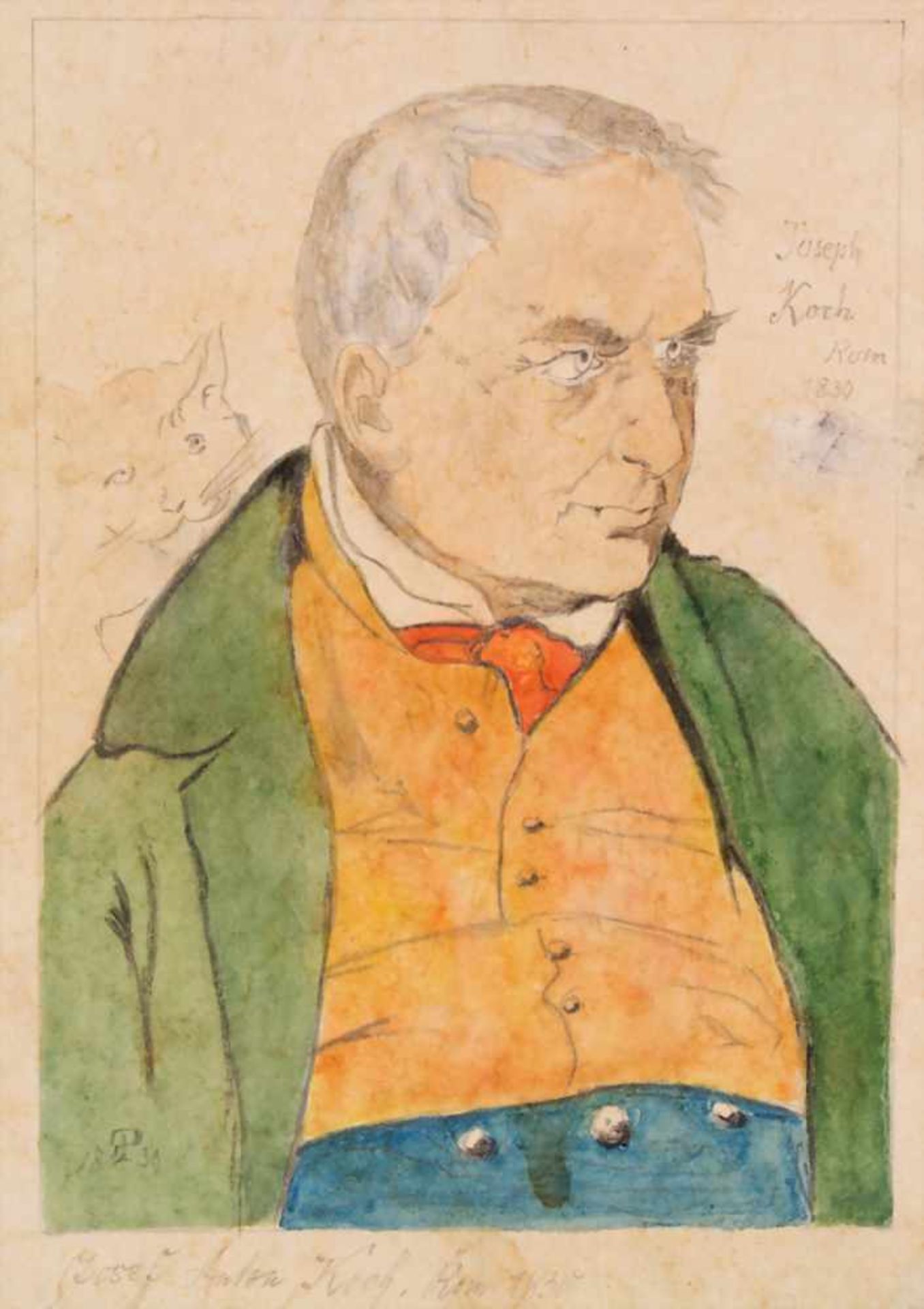 Friedrich Preller (1804-1875), Skizzenbuch / A sketchbookDarunter 2 historische Stadtansichten (