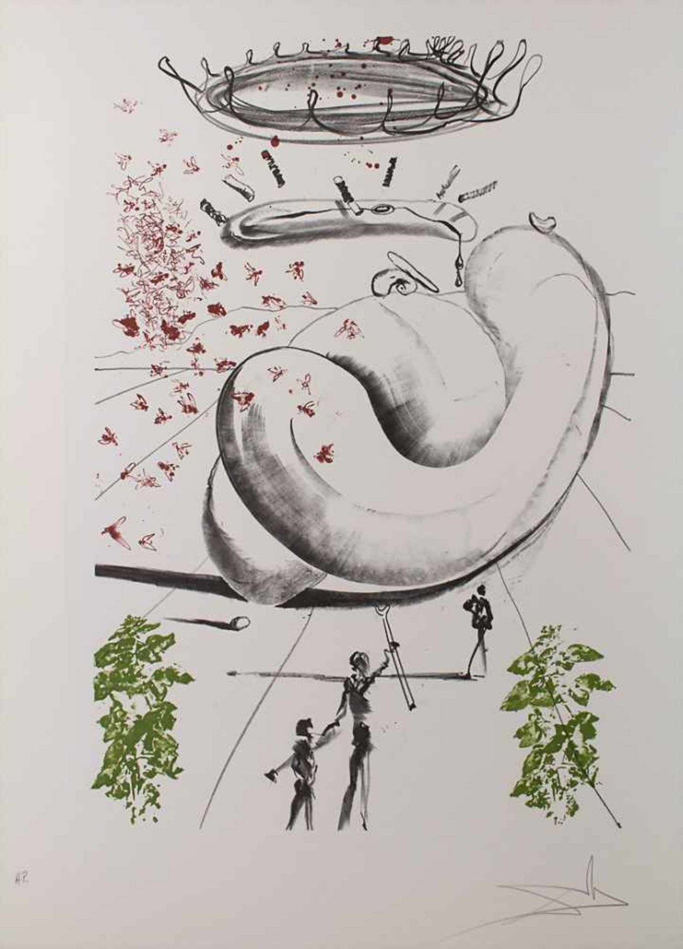 Salvador Dali (1904-1989), 'Moscas' aus 'La suite Colibri'Technik: Farblithografie auf Velin, WVZ: