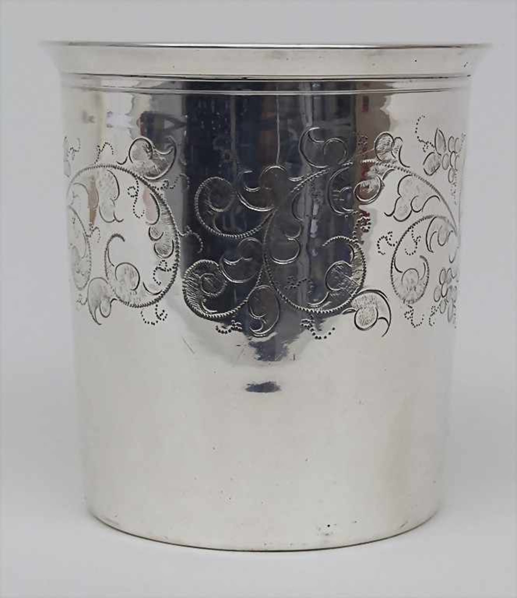 Becher / A silver beaker, César Tonnelier, Paris, um 1850Material: Silber 950, umlaufend schöne - Bild 4 aus 9