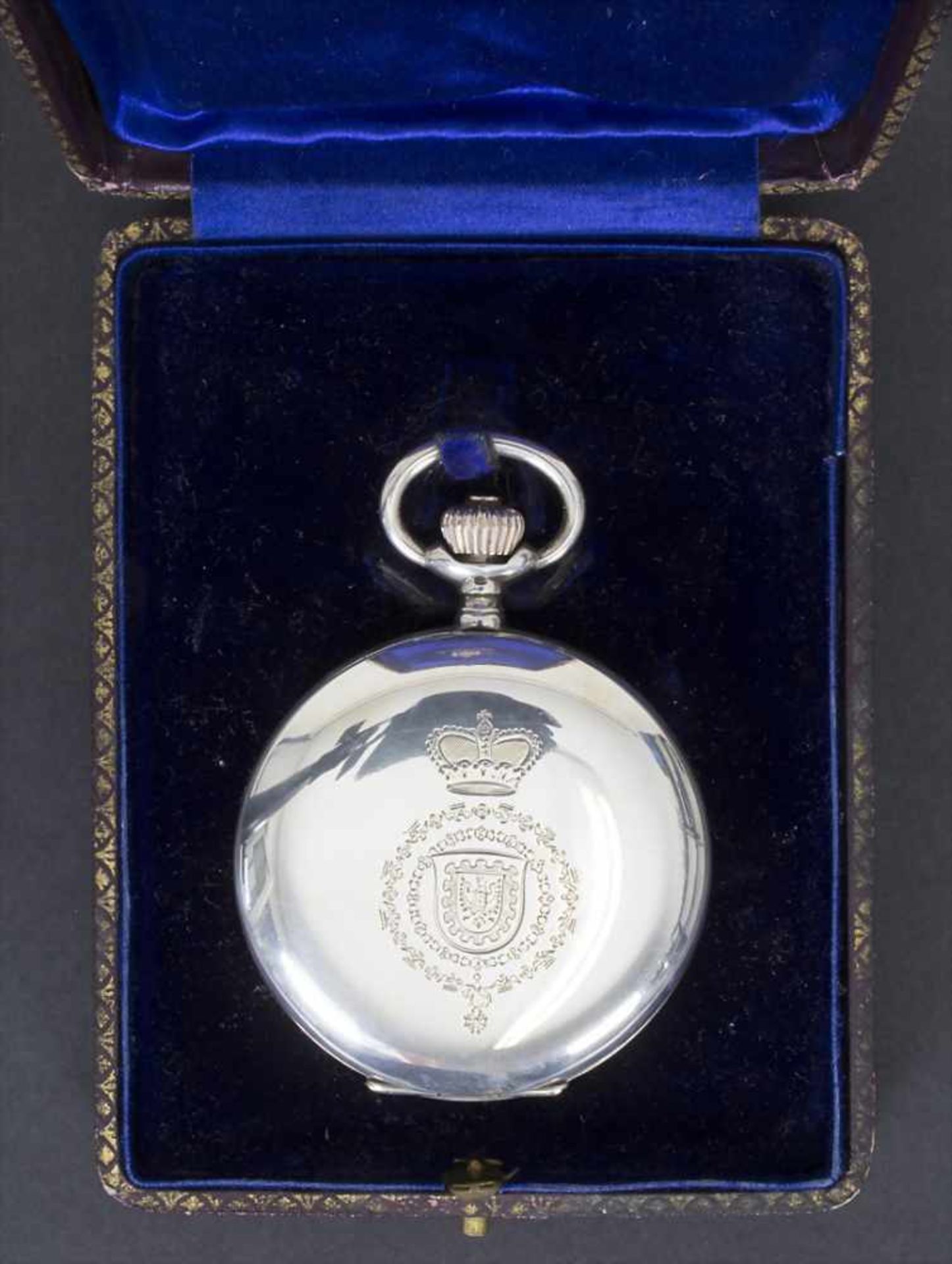 Fürst zu Fürstenberg, Omega Taschenuhr mit Widmung / Pocket watch with dedication, 1911Gravur: - Bild 7 aus 7