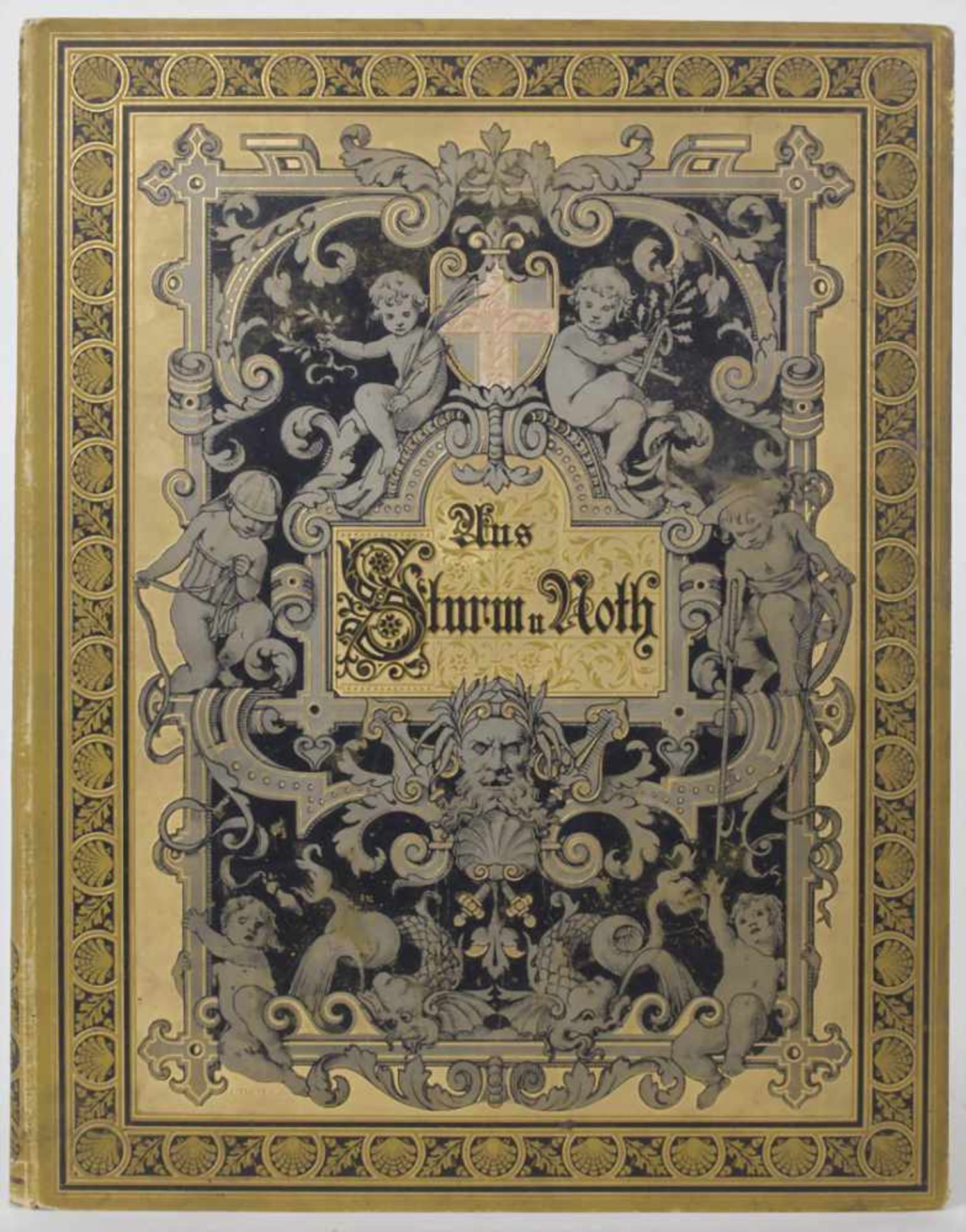 Bildband 'Aus Sturm und Not' / An illustrated book, 1881Titel: 'Aus Sturm und Noth',Herausgeber: