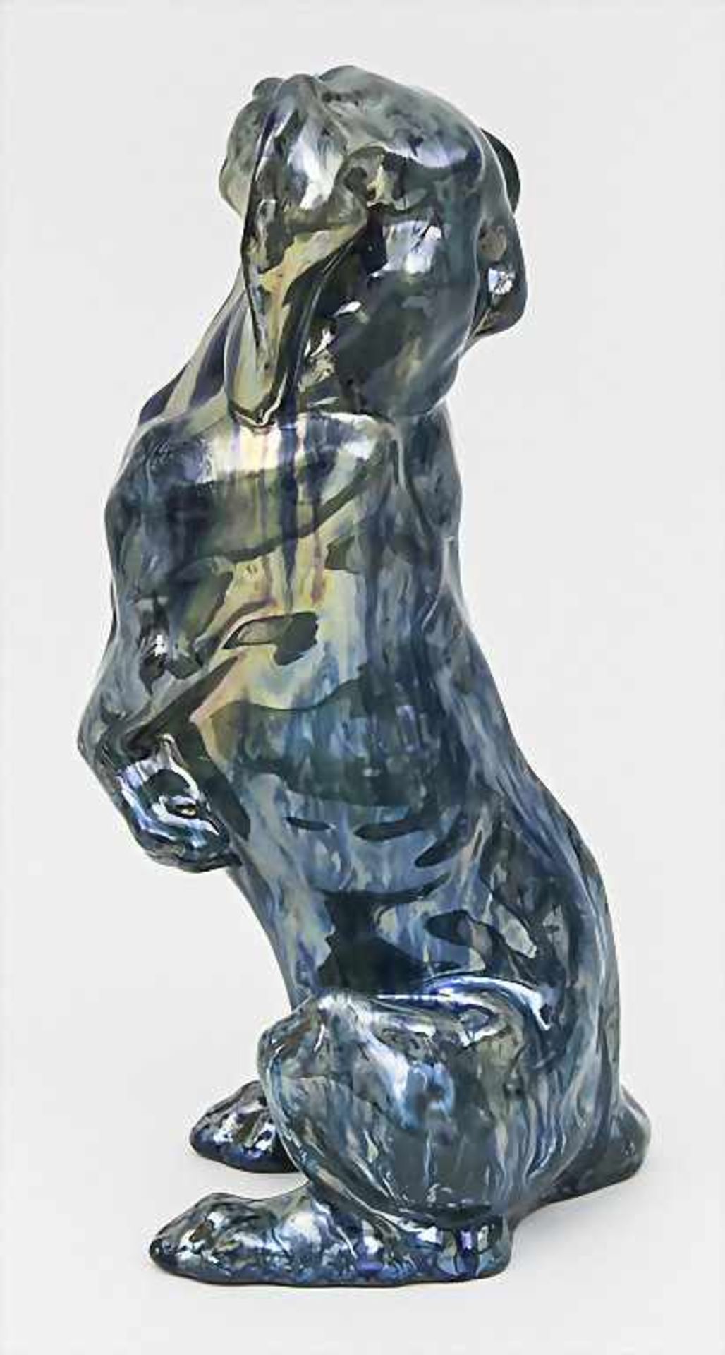 Art Déco Tierskulptur 'Dackel' / An Art Deco sculpture of a dachshund, Charles Virion, - Image 3 of 5