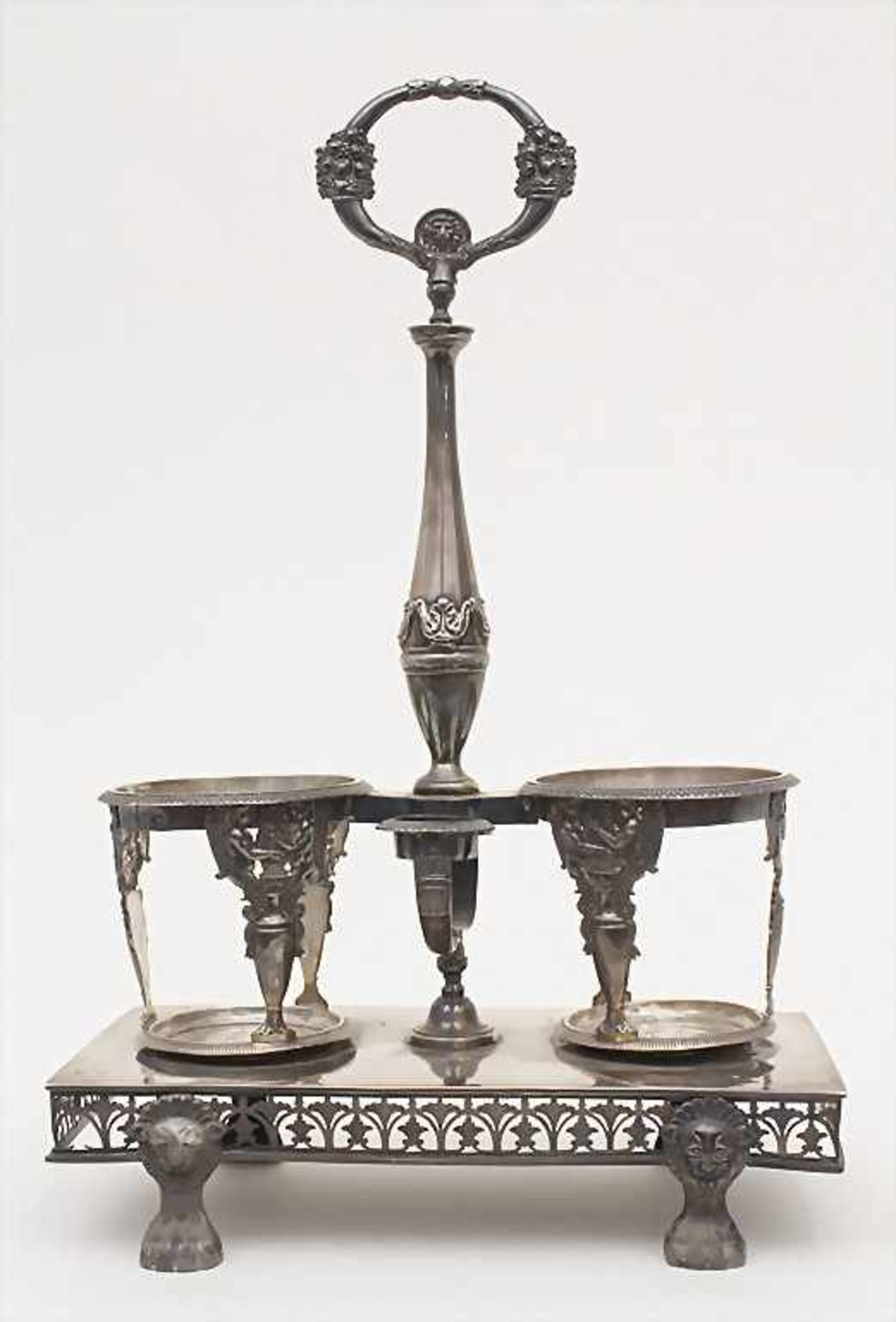 Empire-Menage / A silver cruet stand, Meister Jean-Pierre Bibron, Paris, 1803-1809Material: Silber - Image 4 of 11