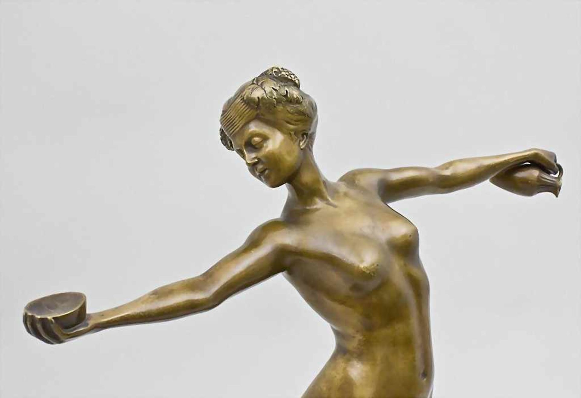 Weiblicher Akt/Art Nouveau Bronze Sculpture Of A Female Nude, Artur Imanuel Löwental (Wien 1879-1964 - Image 2 of 3