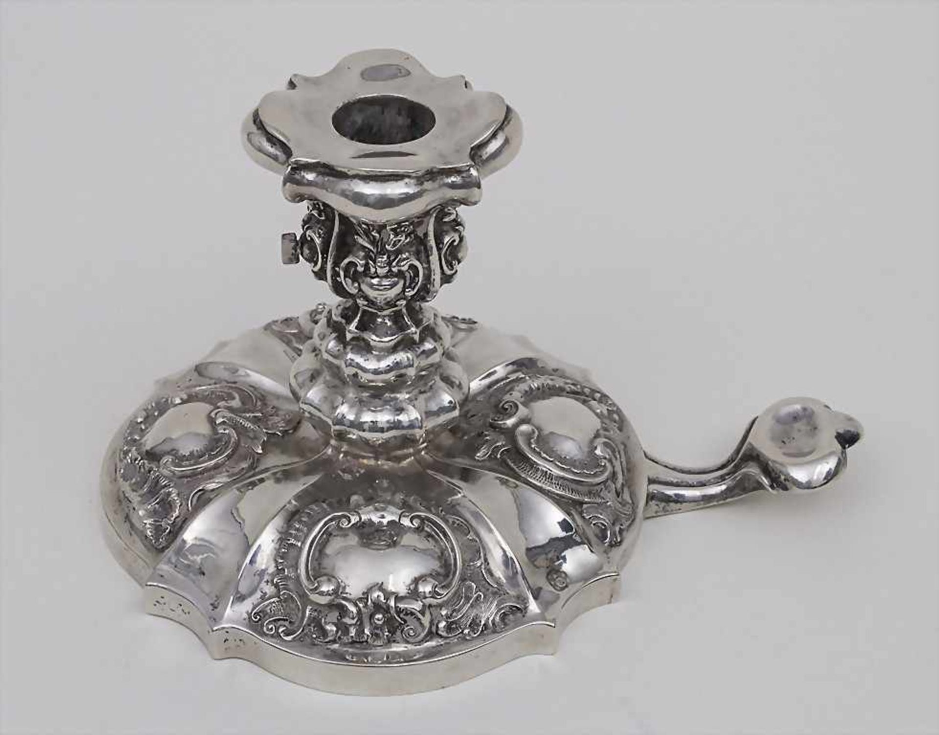 Handleuchter / A portable candlestick, Wien/Vienna, 1846Material: 13 lot Silber, Punzierung: