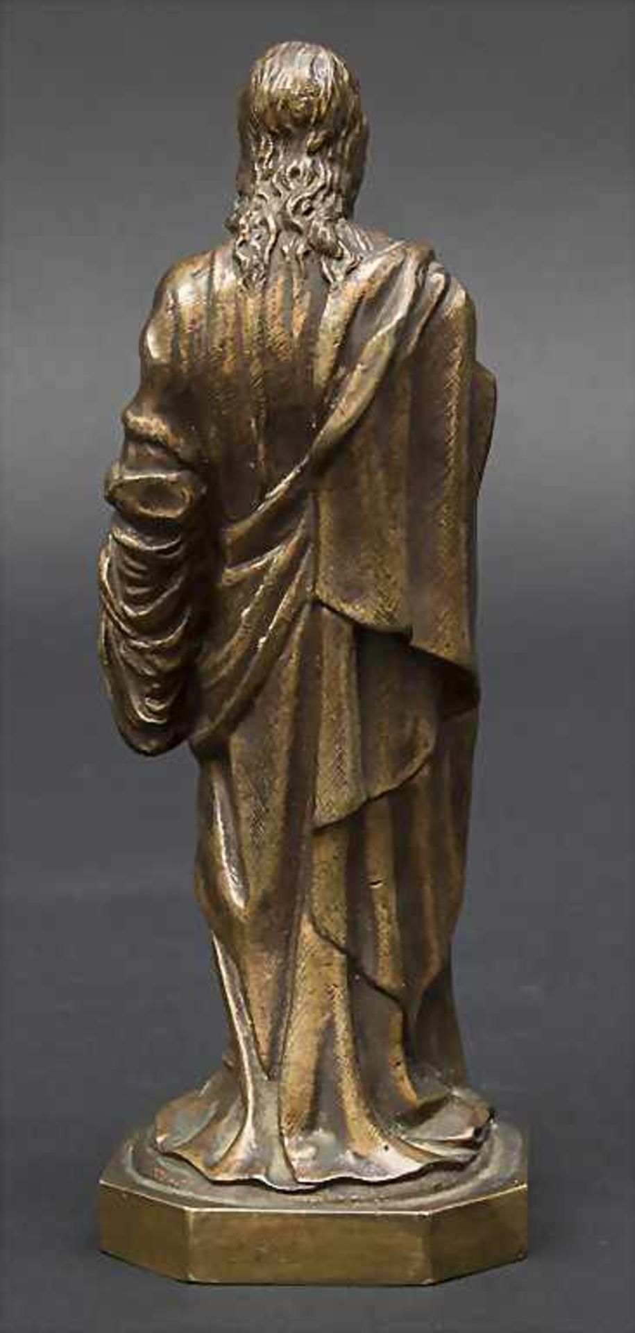 Jesus Statue, Susse Frères, Paris, um 1900Technik: Bronze, patiniert, am Sockel signiert SUSSE - Bild 2 aus 3