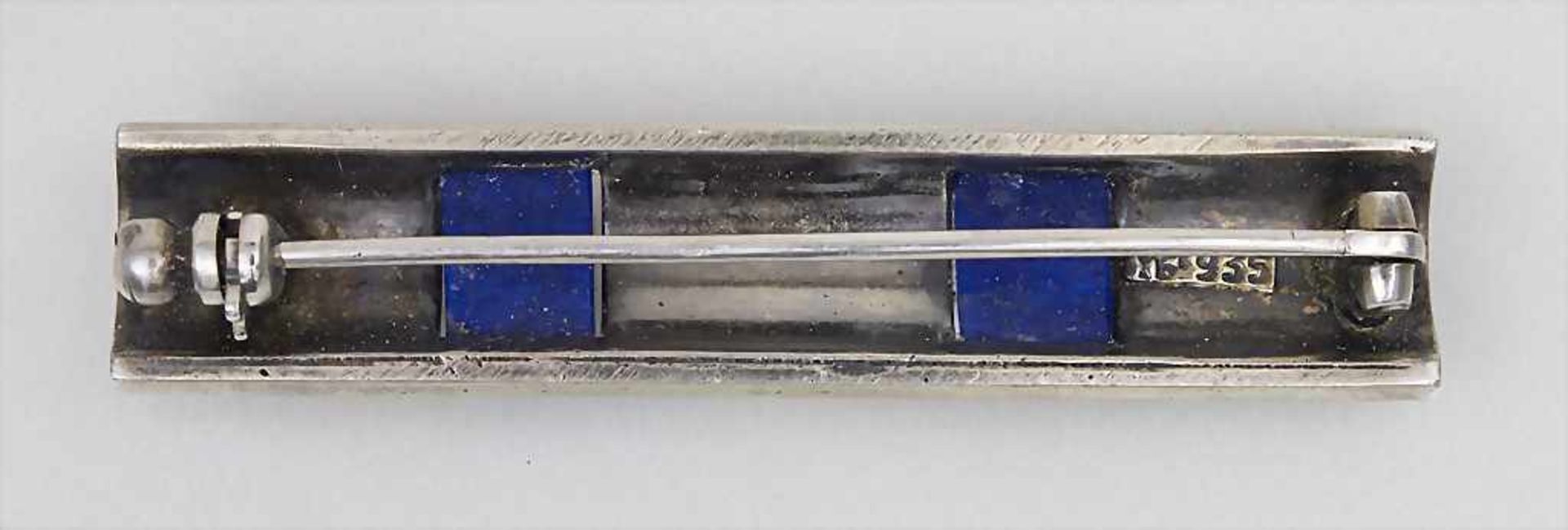 Art Deco Brosche / An Art Deco brooch, Theodor Fahrner, Pforzheim, um 1925Material: Silber 935, - Bild 2 aus 3