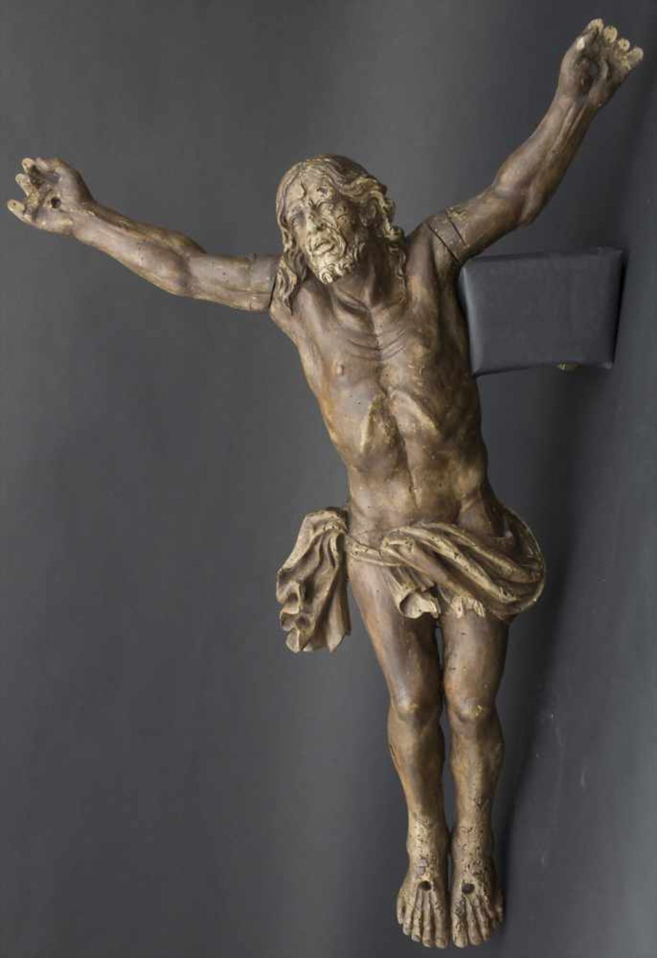 Holzskulptur 'Corpus Christi' / A wooden sculpture 'Corpus Christi', 16-17. Jh.Viernageltypus mit