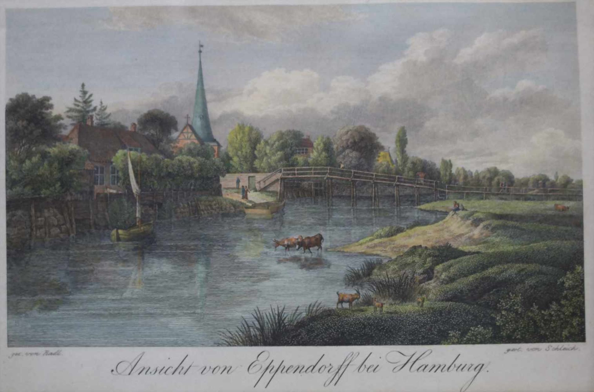 Anton Radl (1774-1852), 3 historische Ansichten Hamburgs / A set of 3 historic Hamburg viewsTitel: - Bild 3 aus 5