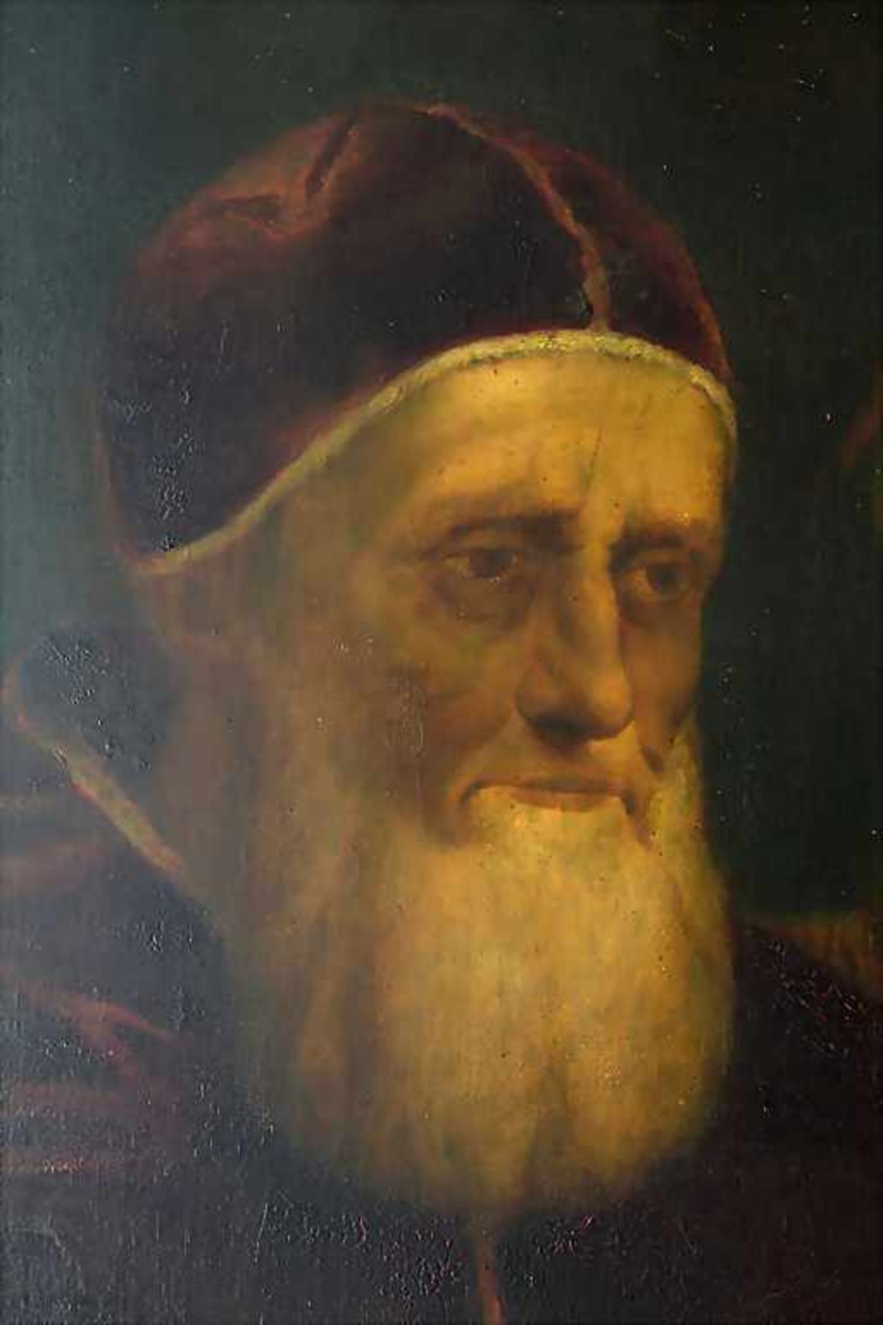 E. Pieraccini (19. Jh.), Kopie nach Raffaels 'Papst Julius' / A copy after Raffael's 'Pope Julius' - Image 5 of 8