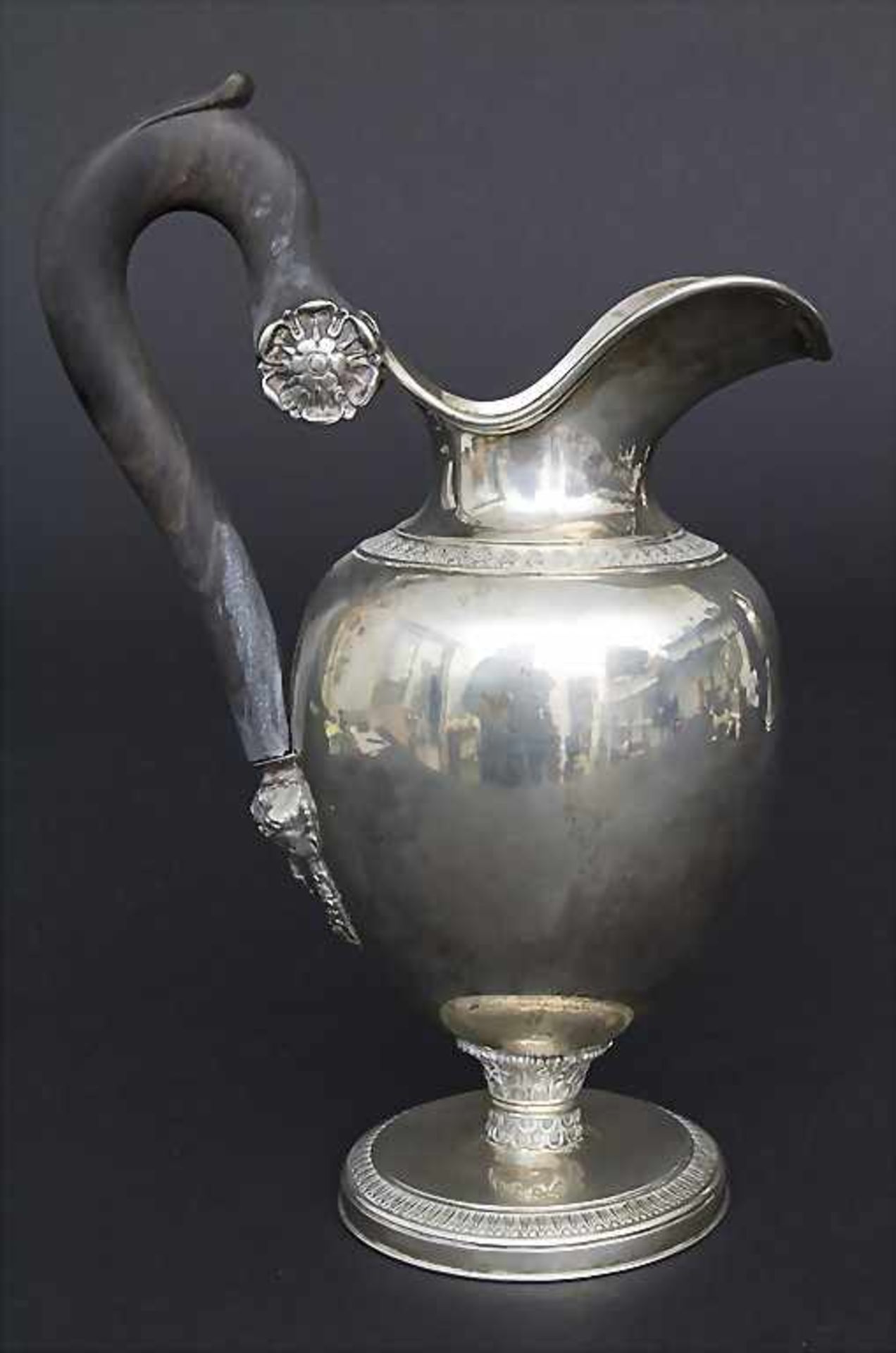 Empire Kaffeekern / An Empire silver coffee set, Belgien, um 1820Material: Silber 800, - Image 10 of 20