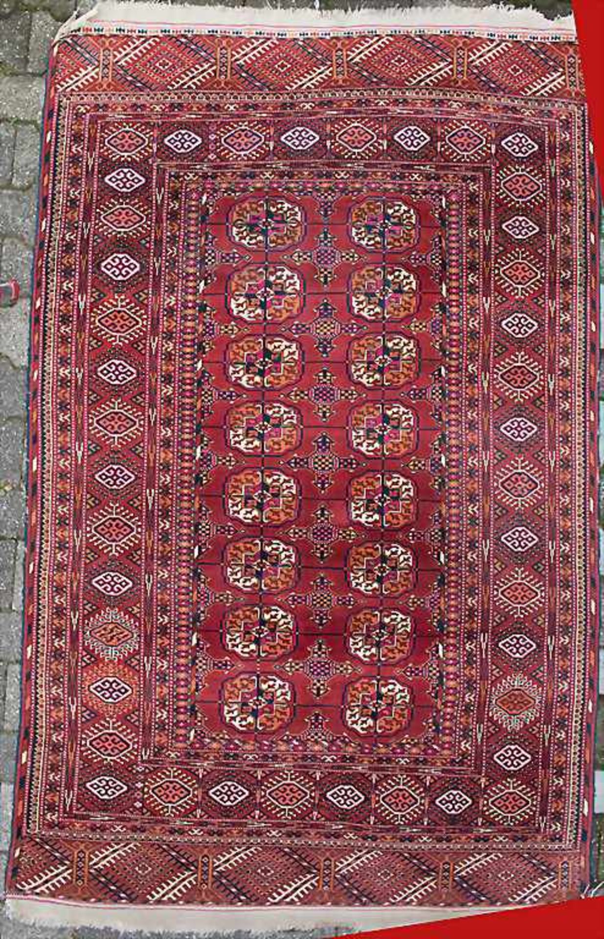 Orientteppich 'Belutsch' / An oriental carpet 'Belutsh'Material: Wolle, Maße: 218 x 135 cm, Zustand: - Image 2 of 5