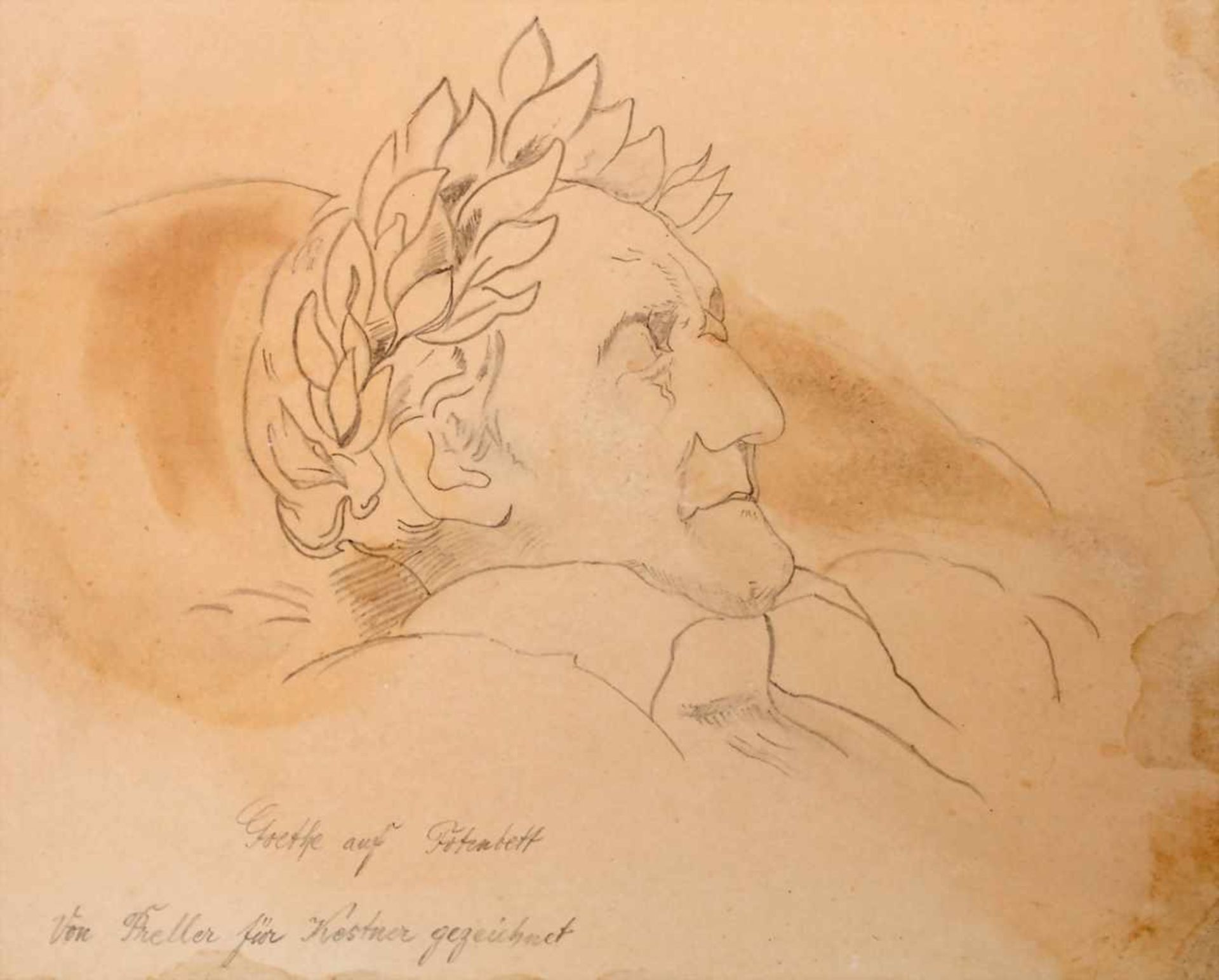 Friedrich Preller (1804-1875), Skizzenbuch / A sketchbookDarunter 2 historische Stadtansichten ( - Image 9 of 10