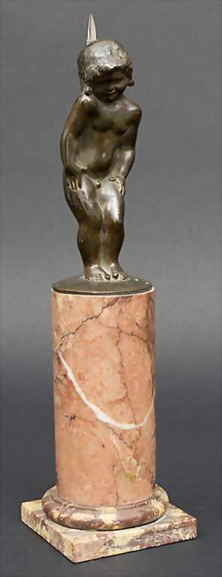 Jugendstil Putto / Art Nouveau Putto, Louis Aimé Lejeune, 1884-1969Technik: Bronze, patiniert, auf