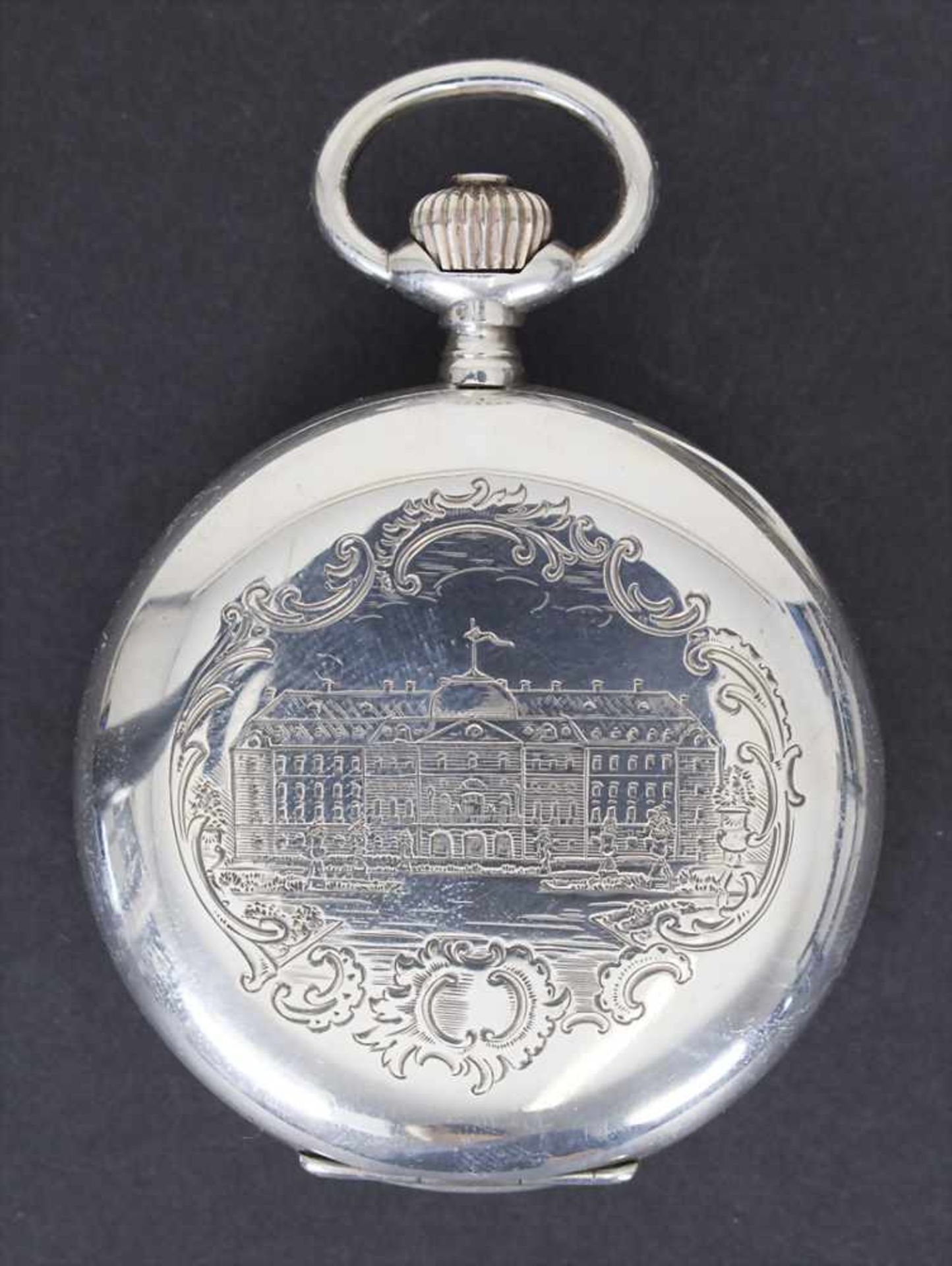 Fürst zu Fürstenberg, Omega Taschenuhr mit Widmung / Pocket watch with dedication, 1911Gravur: