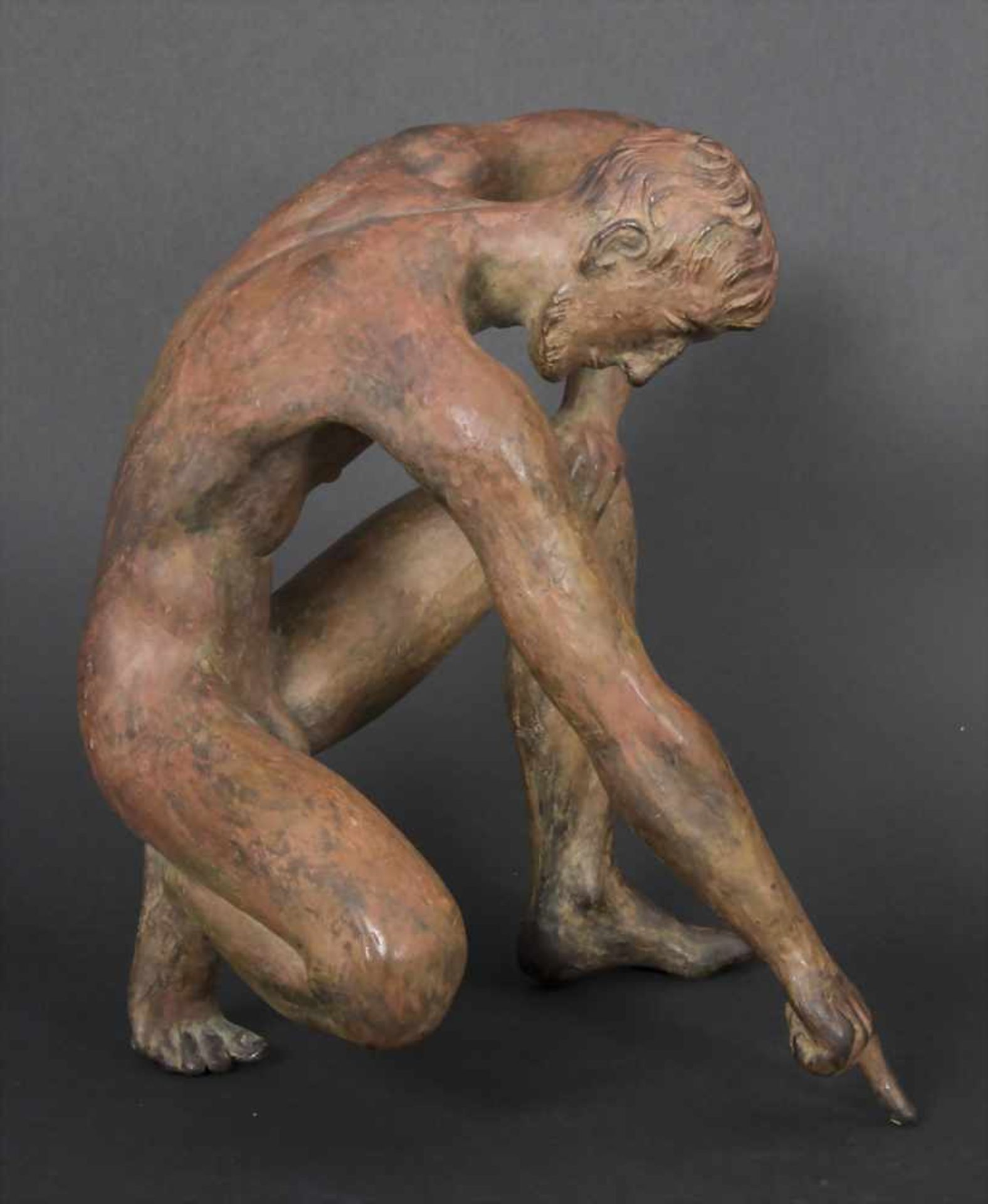 Karl Heinz Krause (*1924), Männlicher Akt 'Archimedes III' / A male nude 'Archimedes III'Technik: