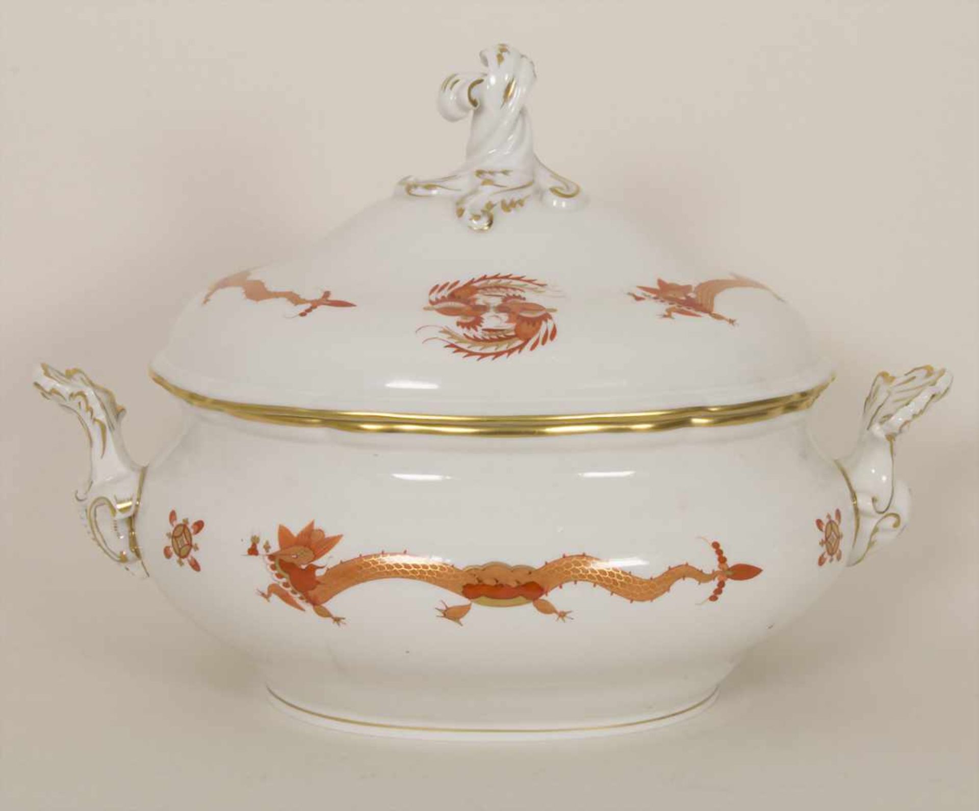 Suppenterrine mit Fleischplatte 'Reicher Drache' / A soup tureen with platter 'Rich Dragon', - Bild 12 aus 14