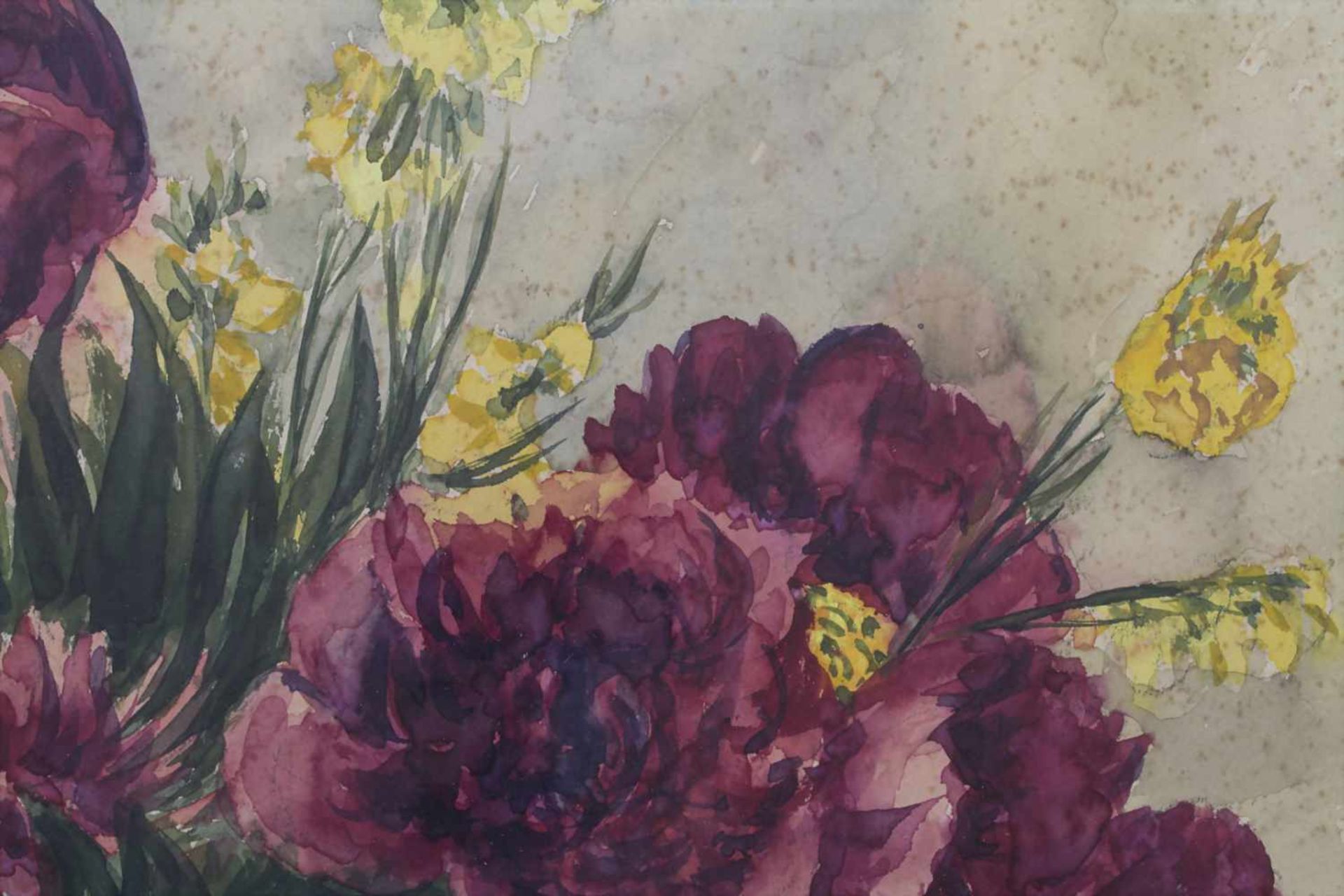 Rudi Müllers (1895-1972), 'Blumenstrauß' / 'A flower bouquet'Technik: Aquarell auf Papier, - Image 7 of 9