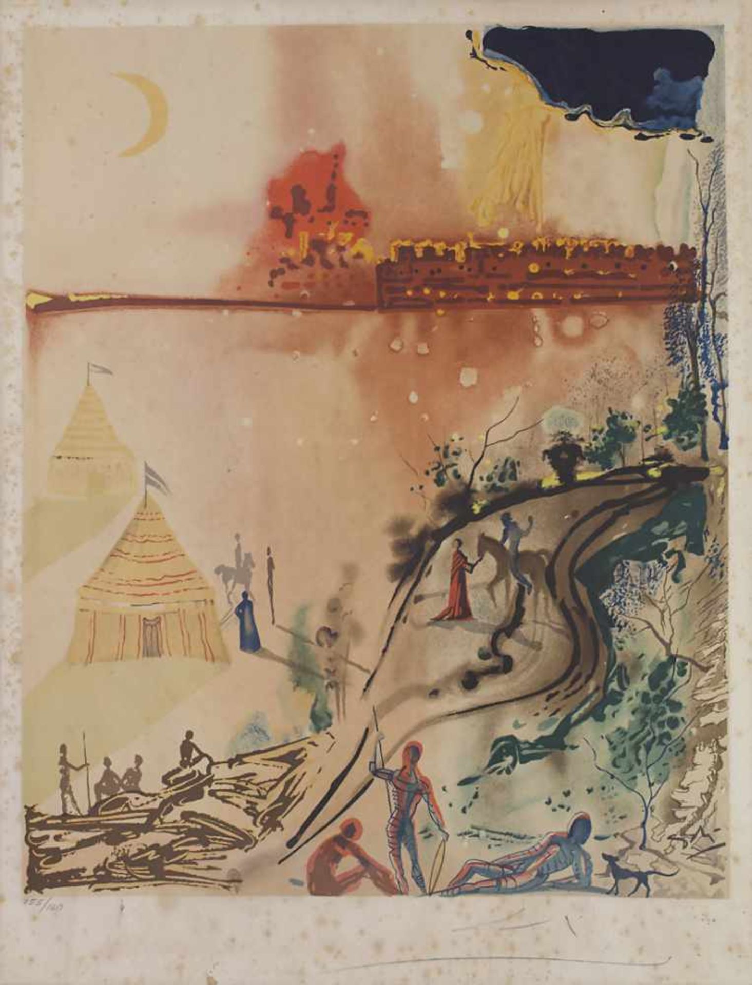 Salvador Dali (1904-1989), 'Ohne Titel' / 'Untitled'Technik: Farblithografie auf Papier, Signatur: