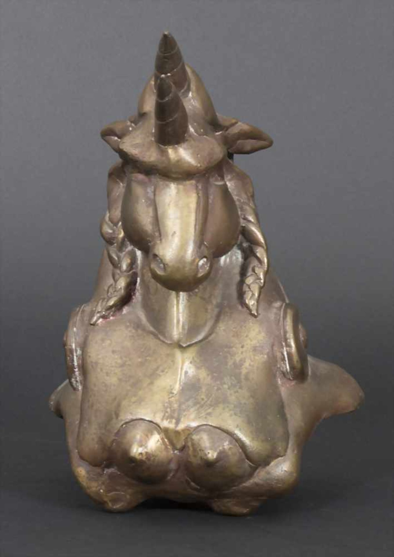 Gernot Rumpf (*1941), Büste 'Weiblicher Akt mit Einhorn-Kopf' / A bust 'Female nude with unicorn - Image 5 of 13