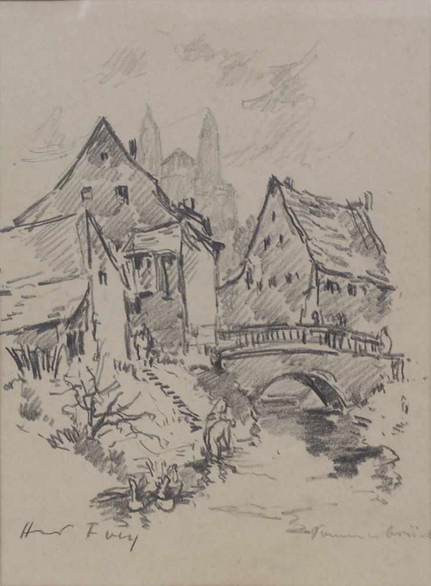 Hanns Fay (1888-1957), 6 Zeichnungen 'Pfälzer Dorfansichten' / 6 drawings of palatinate - Image 4 of 15