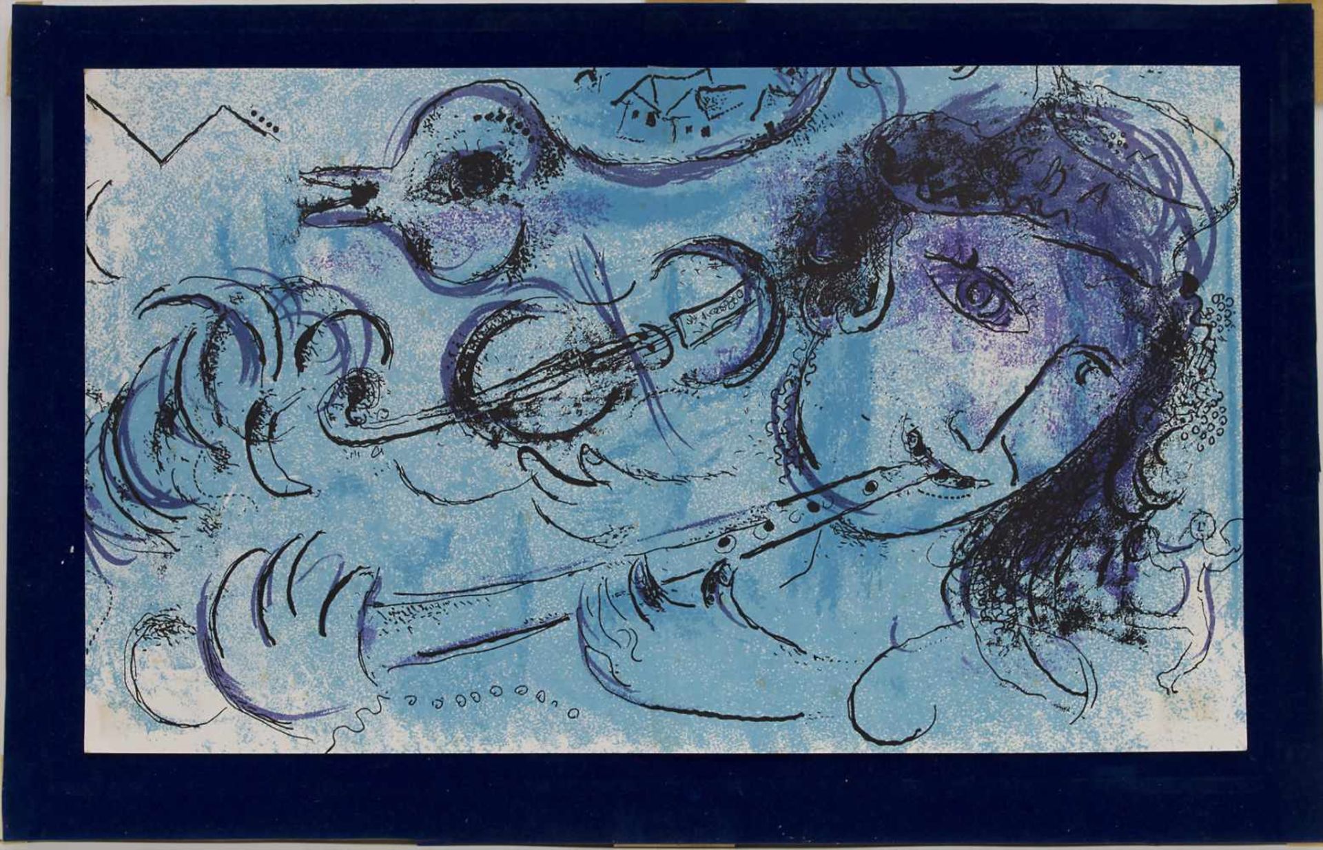 Marc Chagall (1887-1985), 'Der Flötenspieler' / 'The flute player'Technik: Farblithografie auf - Bild 3 aus 5