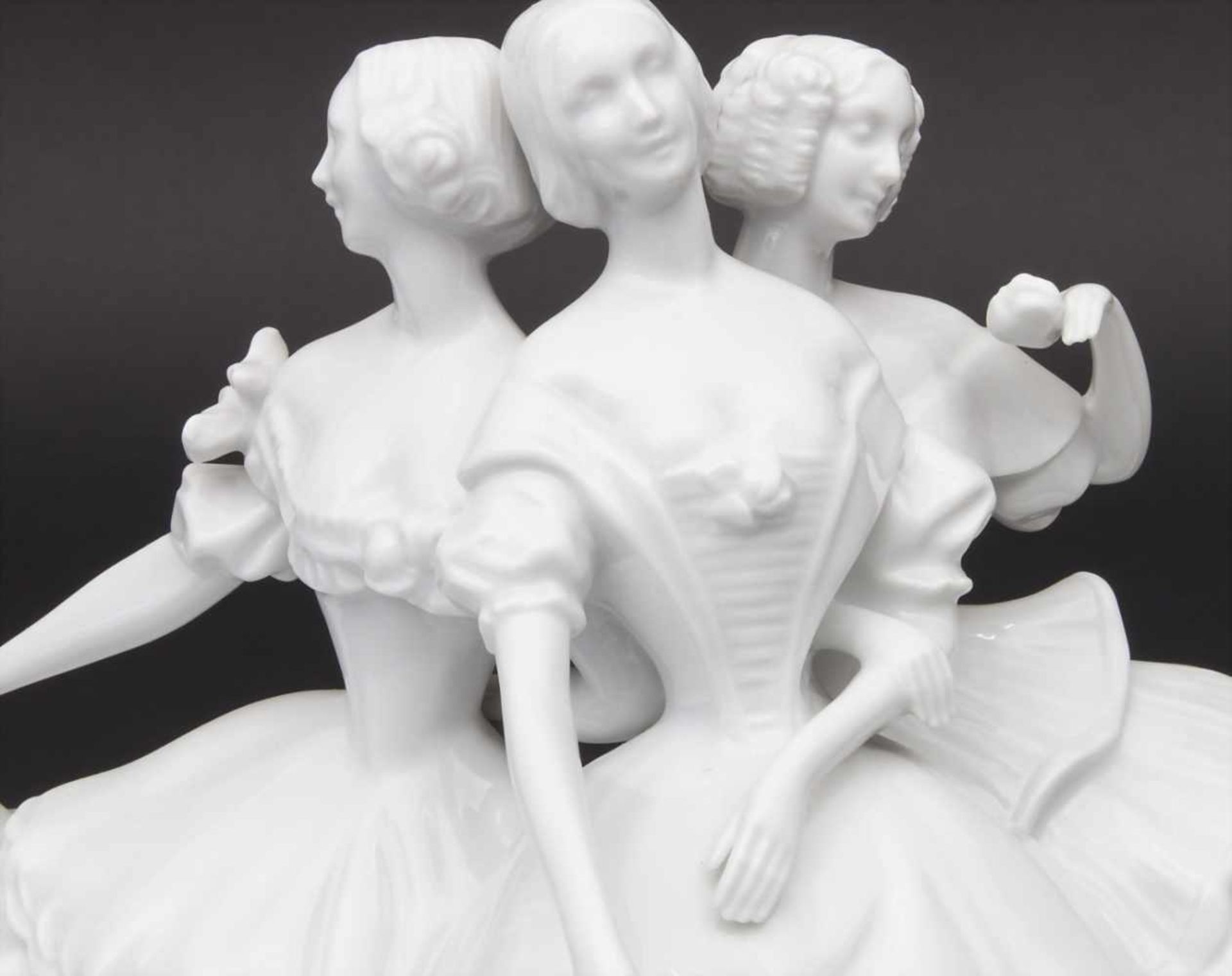 Figurengruppe '3 Grazien-Tanzlust' / A figural group '3 graces', C. Volkhart für Rosenthal, 1. - Bild 3 aus 5