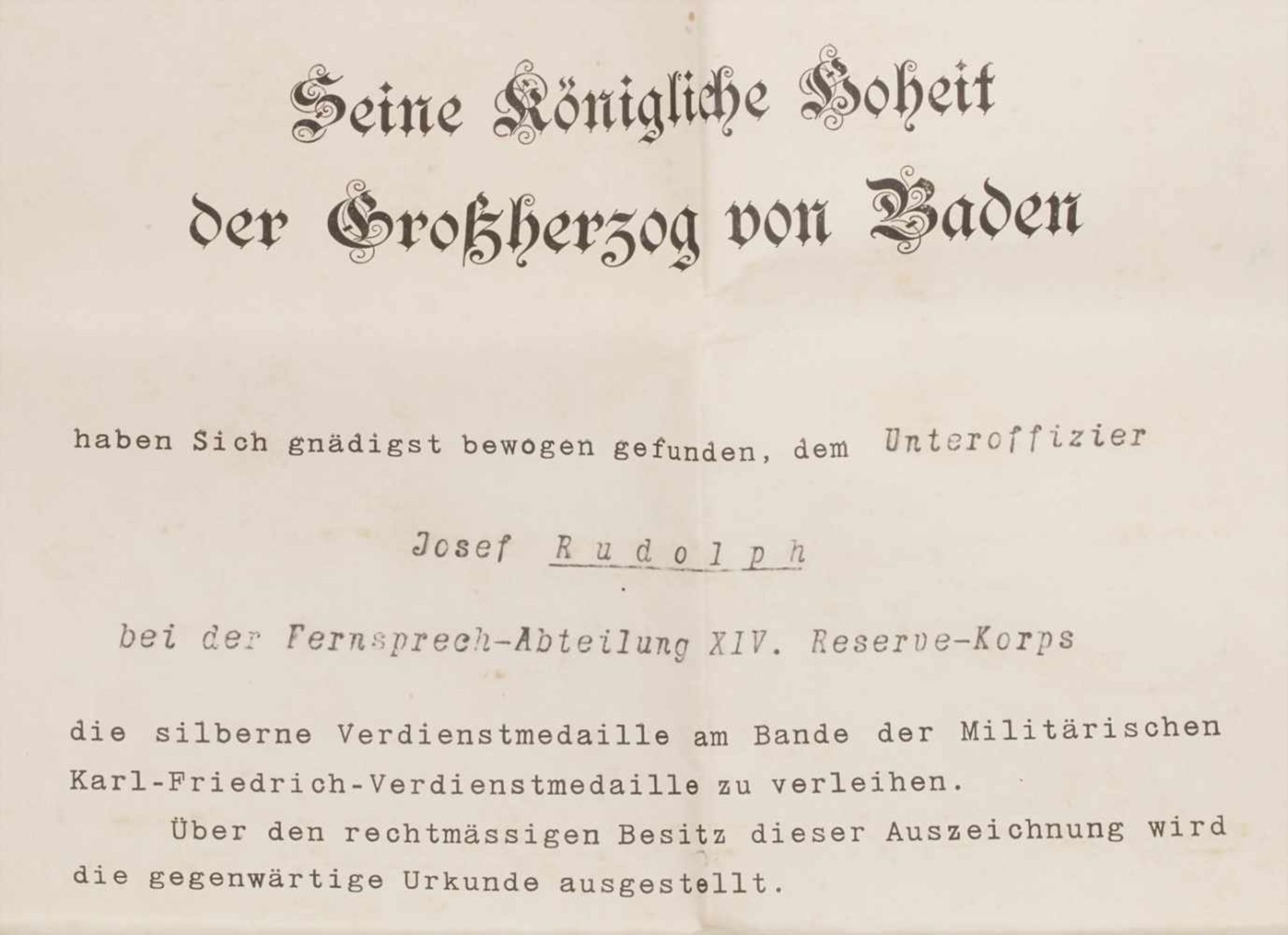 Reservistenkrug und Ordenspange mit Urkunden / A reservist beer mug and military orders, - Image 4 of 23