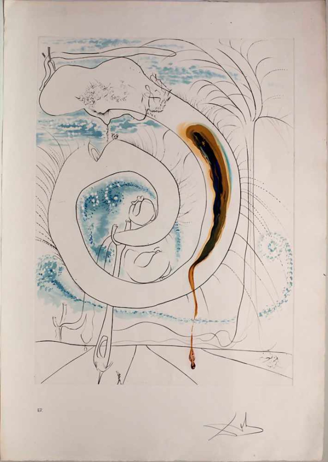 Salvador Dali (1904-1989), 'Le cercle visceral du Cosmos'Technik: Radierung / Farblithografie auf - Bild 2 aus 11