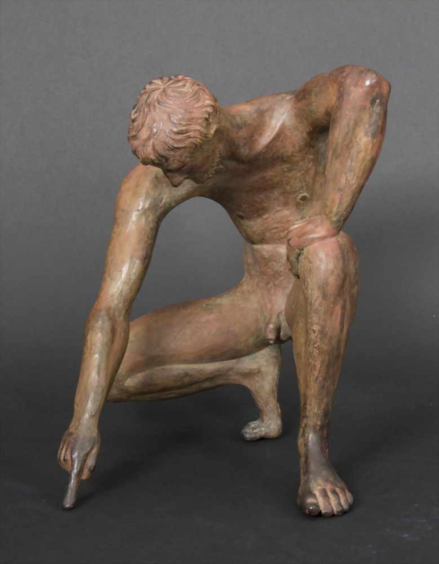 Karl Heinz Krause (*1924), Männlicher Akt 'Archimedes III' / A male nude 'Archimedes III'Technik: - Bild 3 aus 11