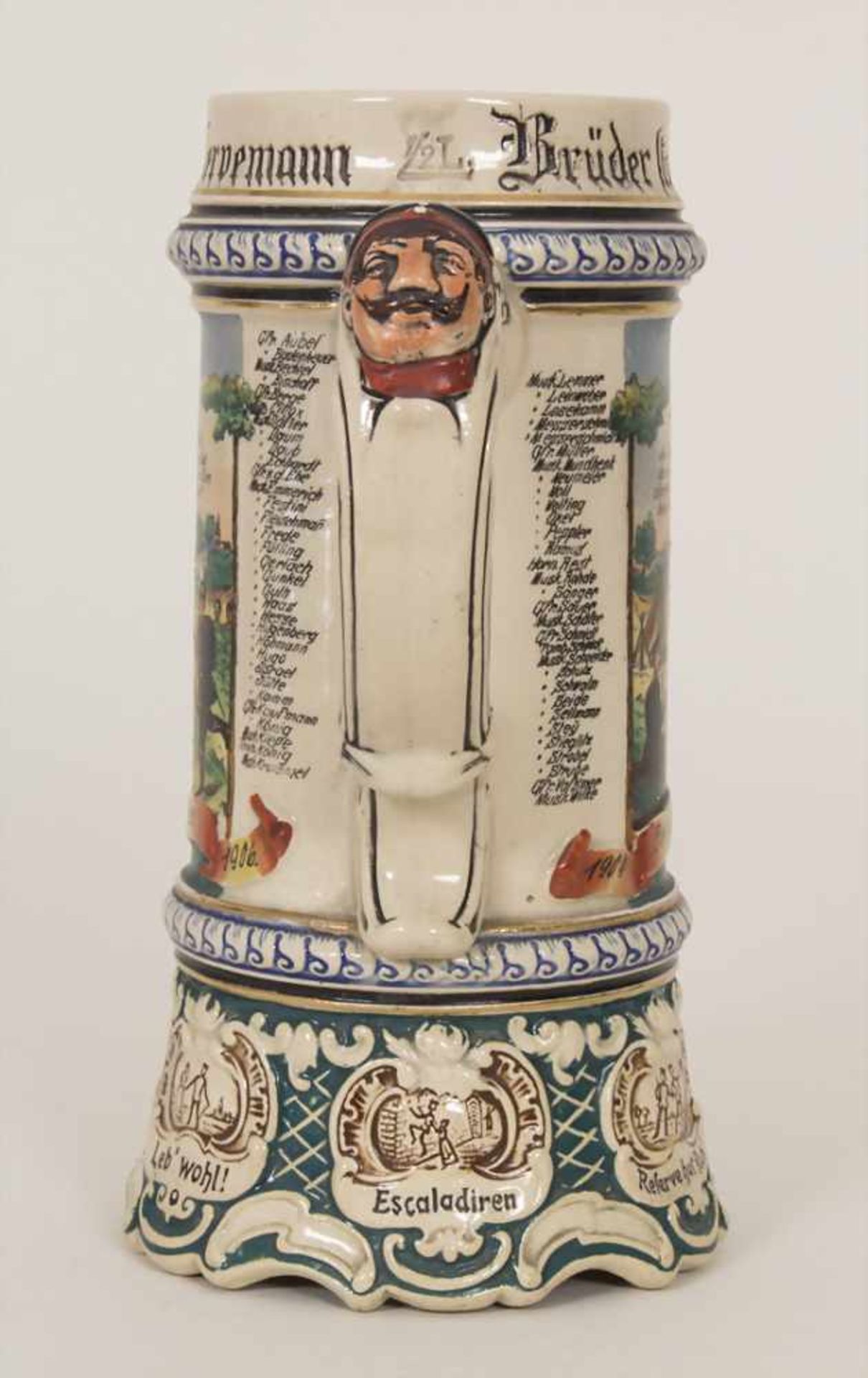 Reservistenkrug / A reservist beer mug, Arolsen, Hessen, 1906Einheit: '11. Comp. Inft. Rgt. von - Image 7 of 21