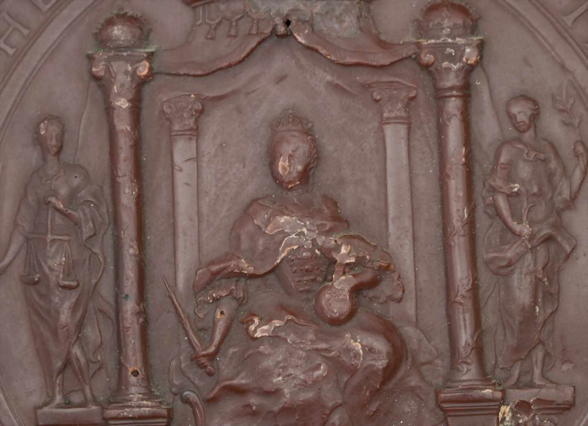 Großes Lacksiegel in Siegelkapsel, Maria Theresia, Habsburger Monarchie, 18. Jh.Material: Siegellack - Bild 7 aus 9