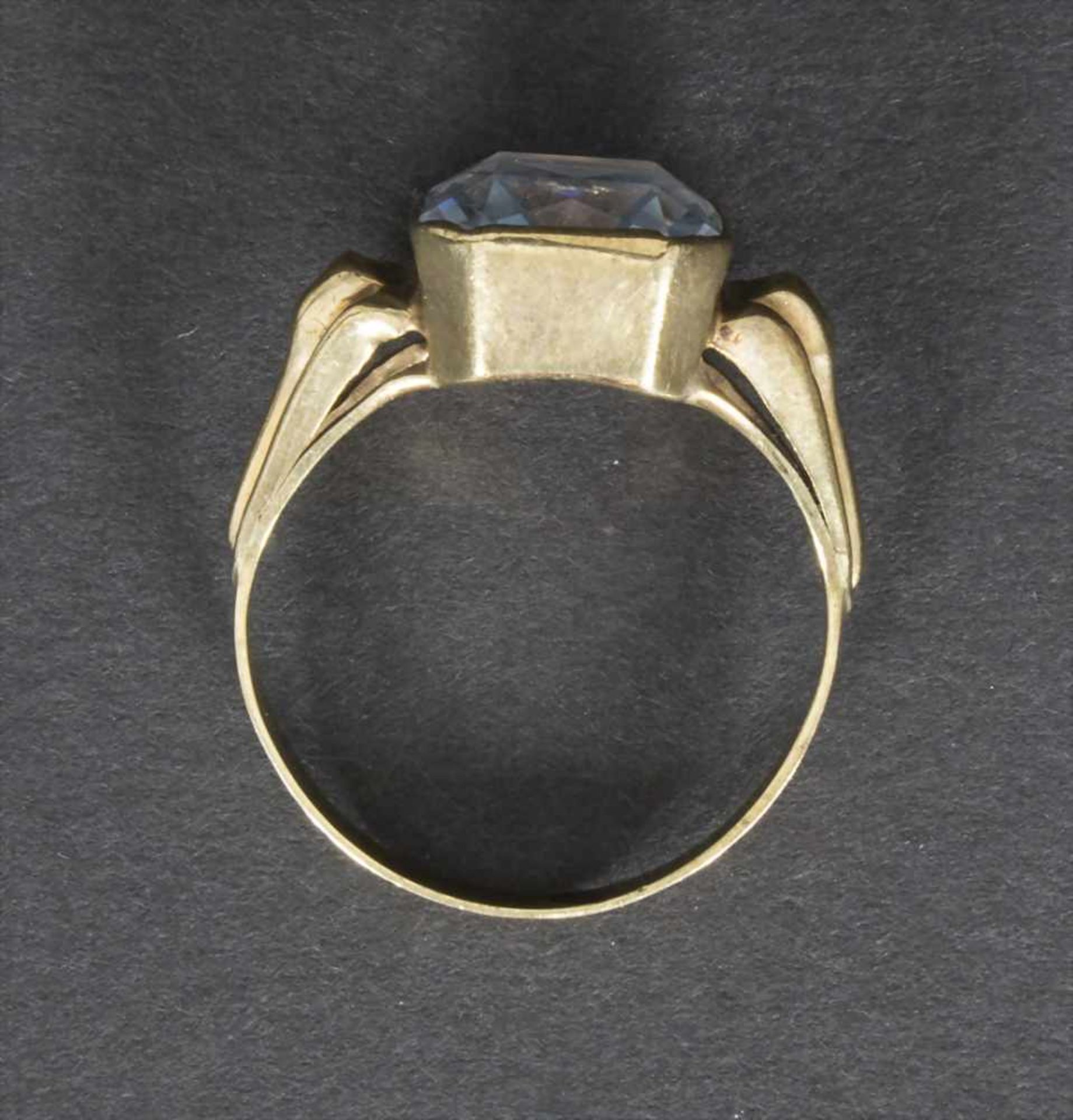 Damenring mit Perle / A ladies ring with a aquamarineMaterial: 8 Kt.333/000 Gold, Aquamarin,Gewicht: - Image 3 of 3