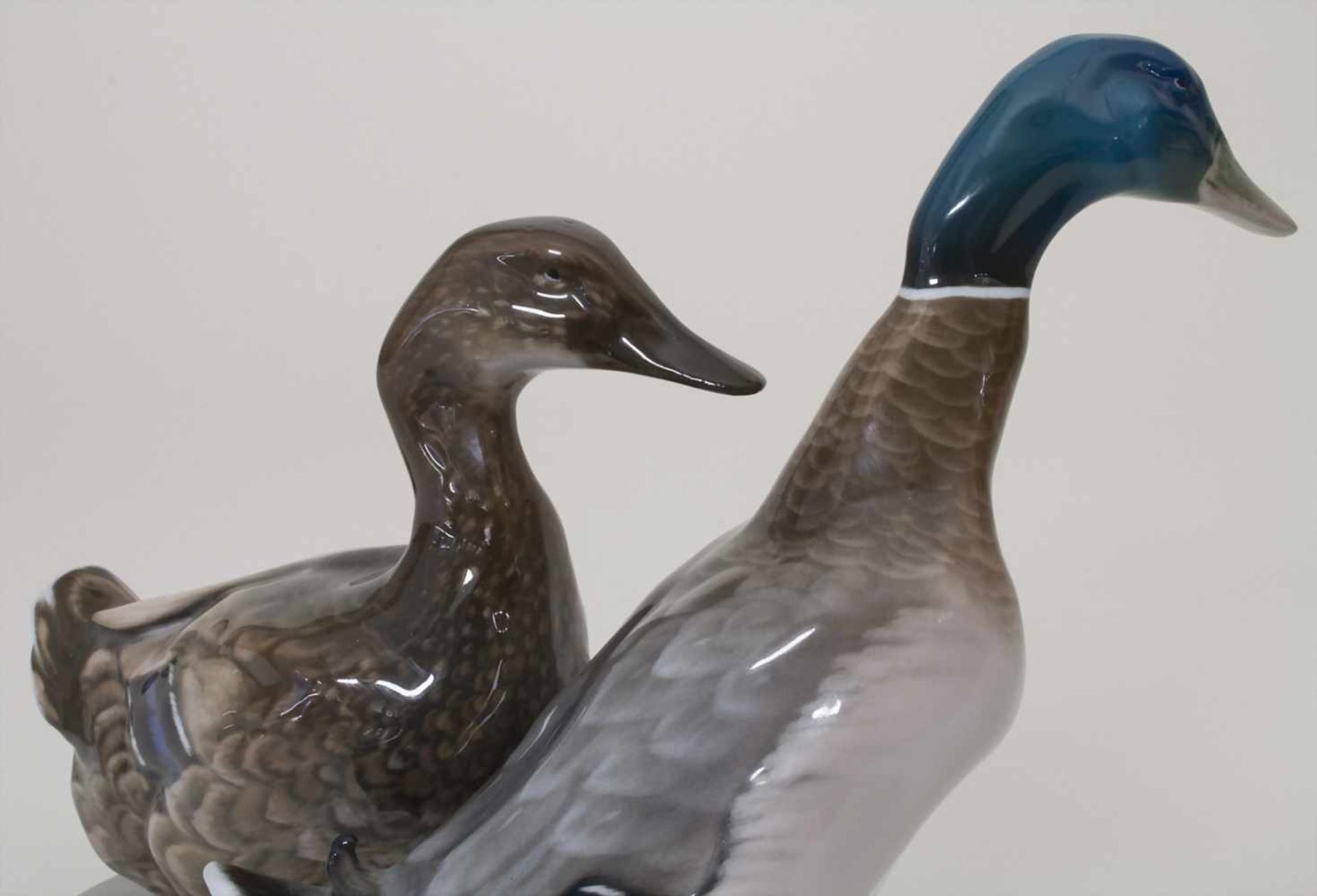 Tierfiguren 'Entenpaar' / A duck couple, Willy Zügel für Rosenthal, nach 1974Material: Porzellan, - Image 5 of 8